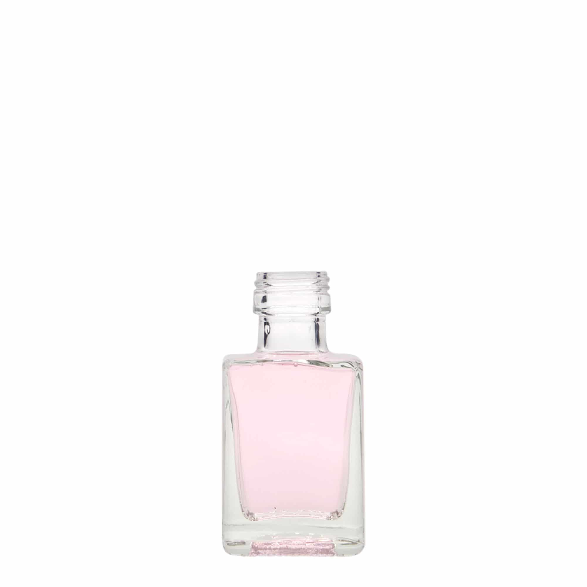 Sticlă de sticlă de 50 ml „Cube”, pătrată, gura: PP 24