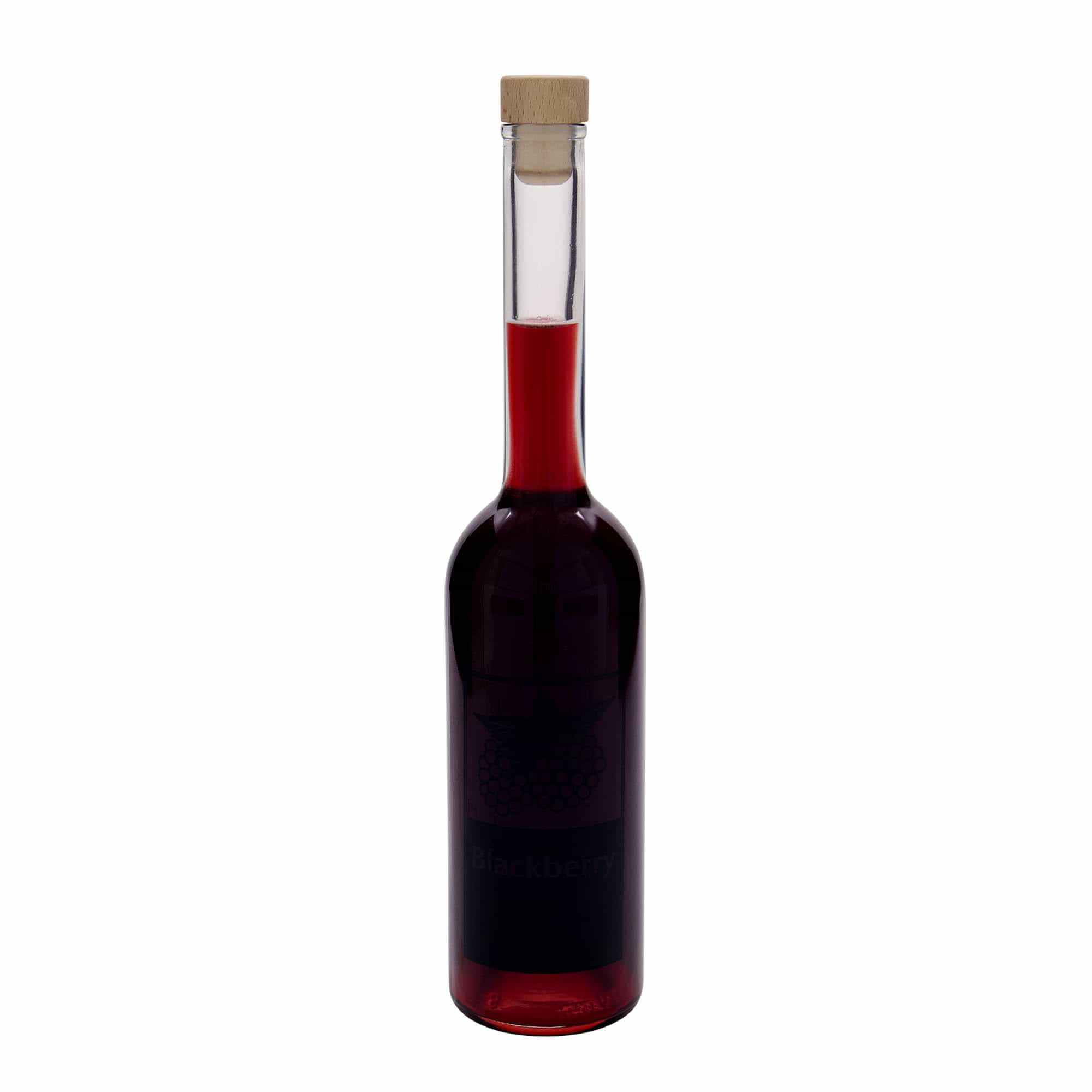 Sticlă de sticlă de 500 ml „Opera”, motiv: Mure, gura: dop