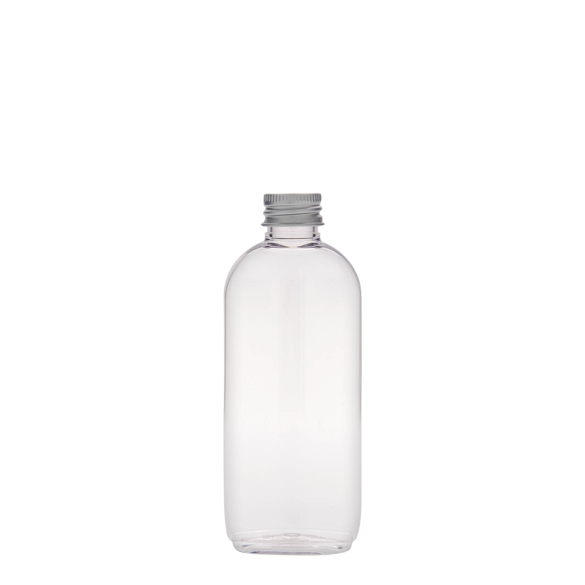 Sticlă PET de 100 ml „Iris”, ovală, din plastic, gât: 20/410 Sticlă PET de 100 ml „Iris”, ovală, din plastic, gât: 20/410
