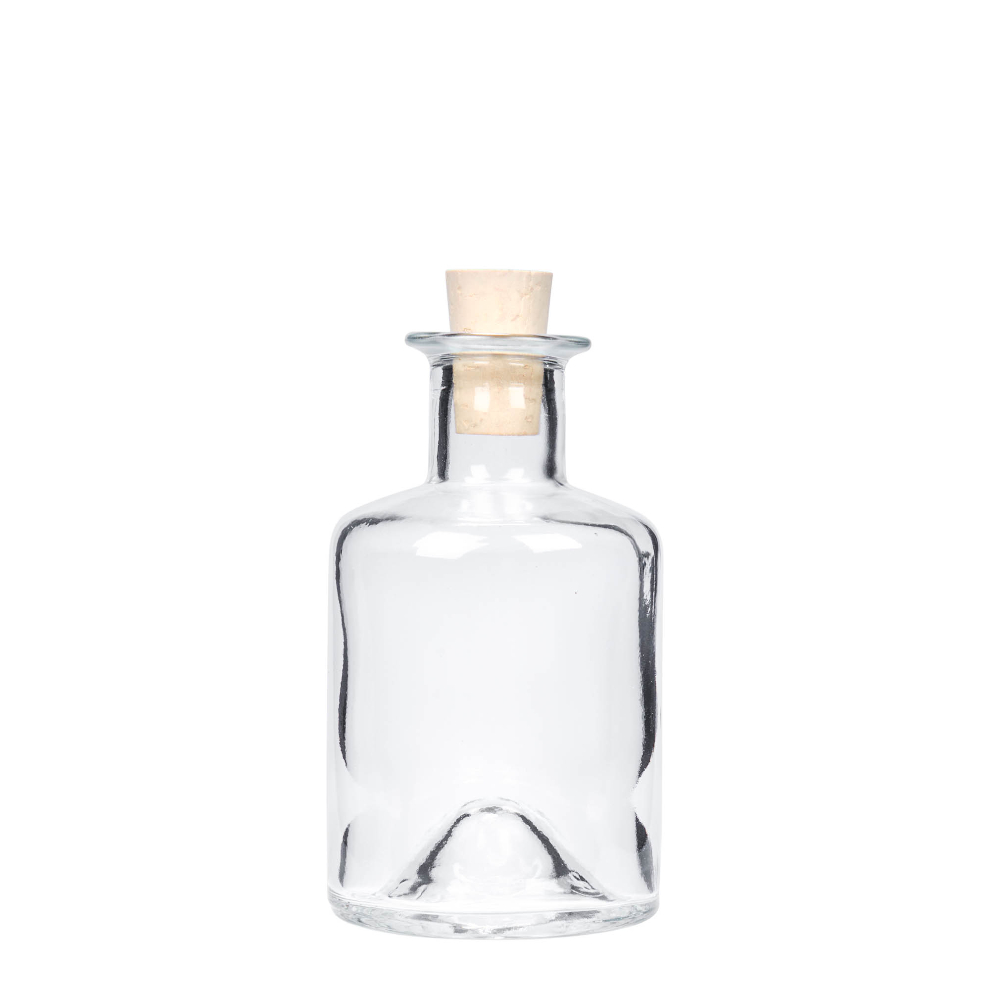 Sticlă de 200 ml pentru farmacie, gura: dop de plută Sticlă de 200 ml pentru farmacie, gura: dop de plută