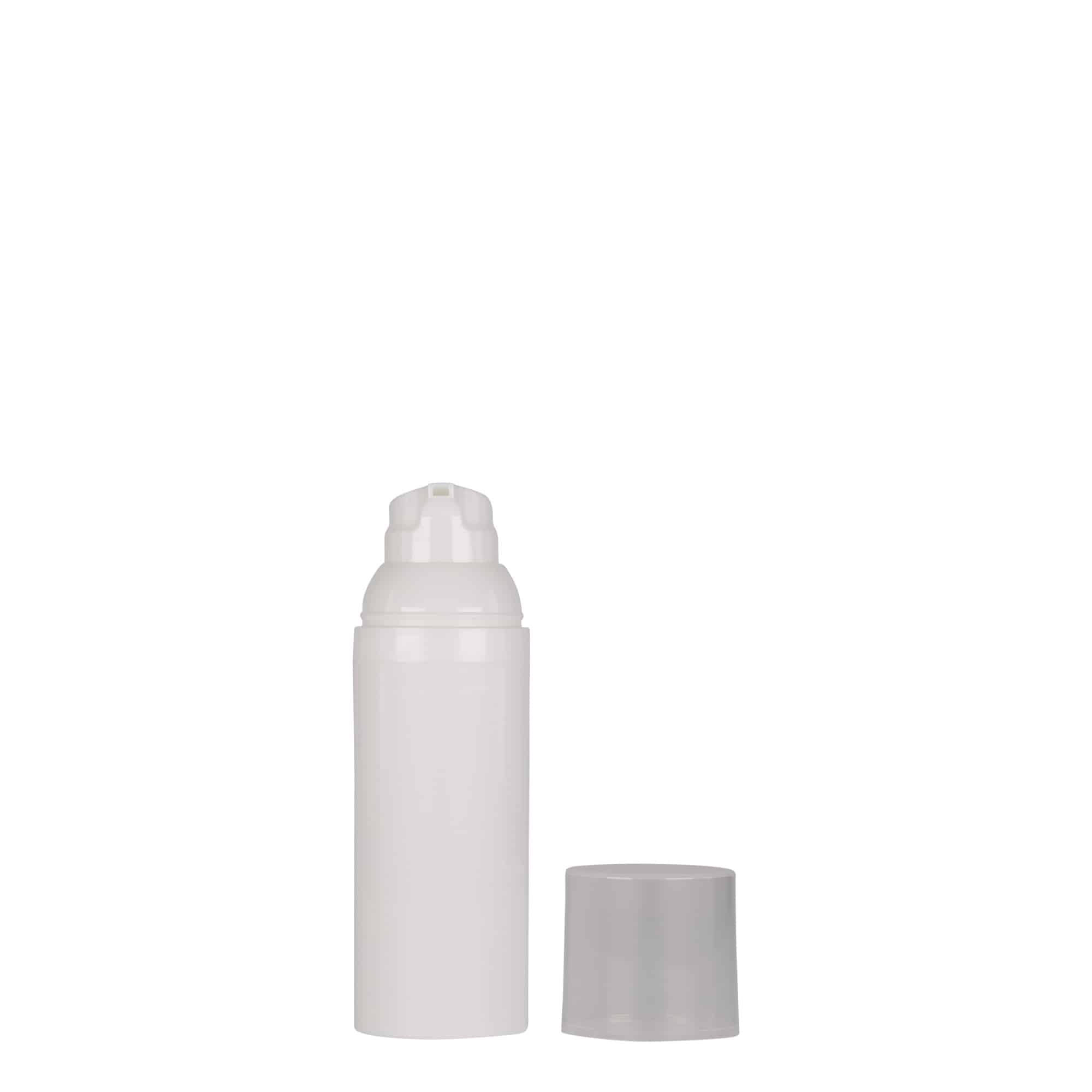 50 ml dozator airless „Mezzo”, plastic PP, alb