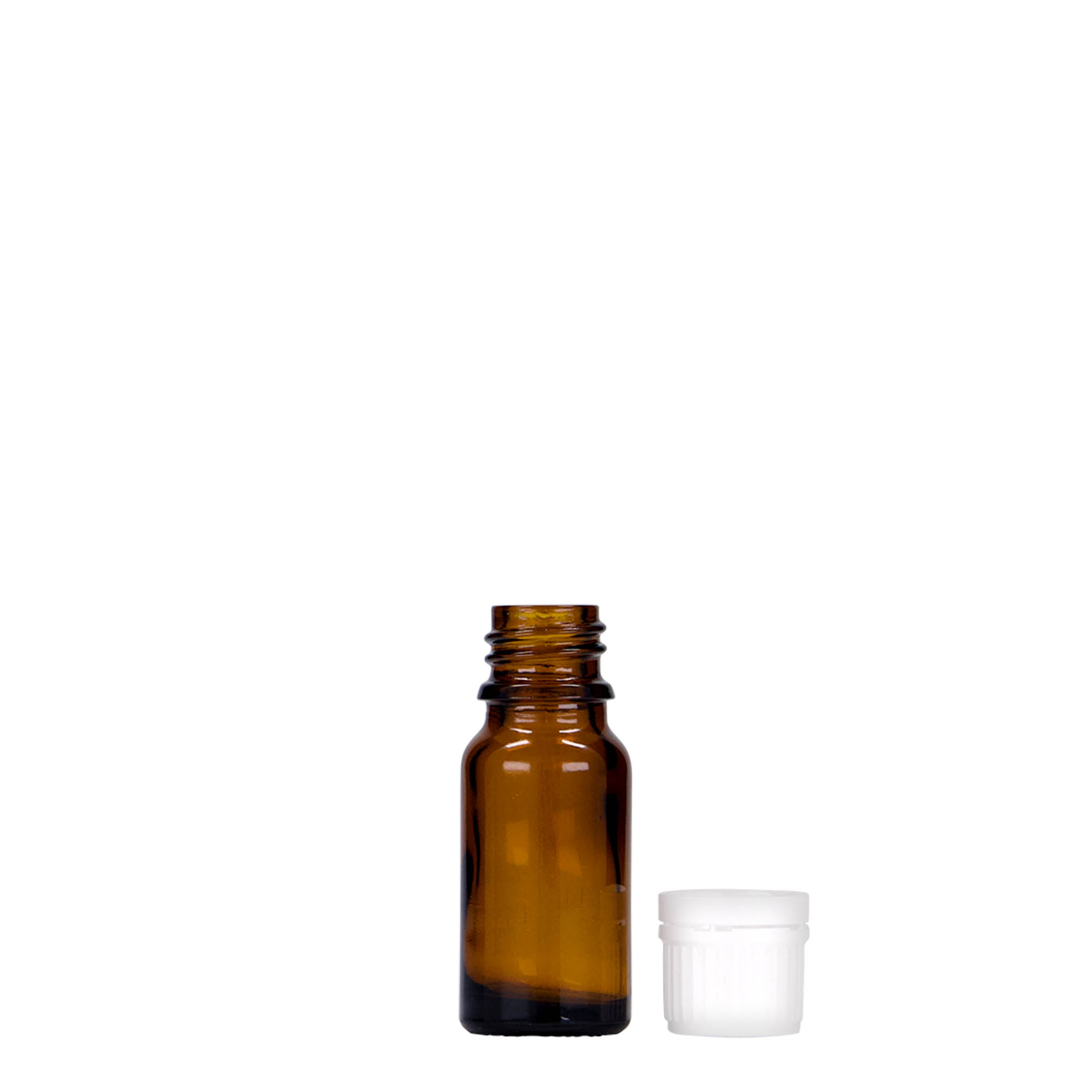 Flacon medical de 10 ml, sticlă, maro, gura: DIN 18 Flacon medical de 10 ml, sticlă, maro, gura: DIN 18