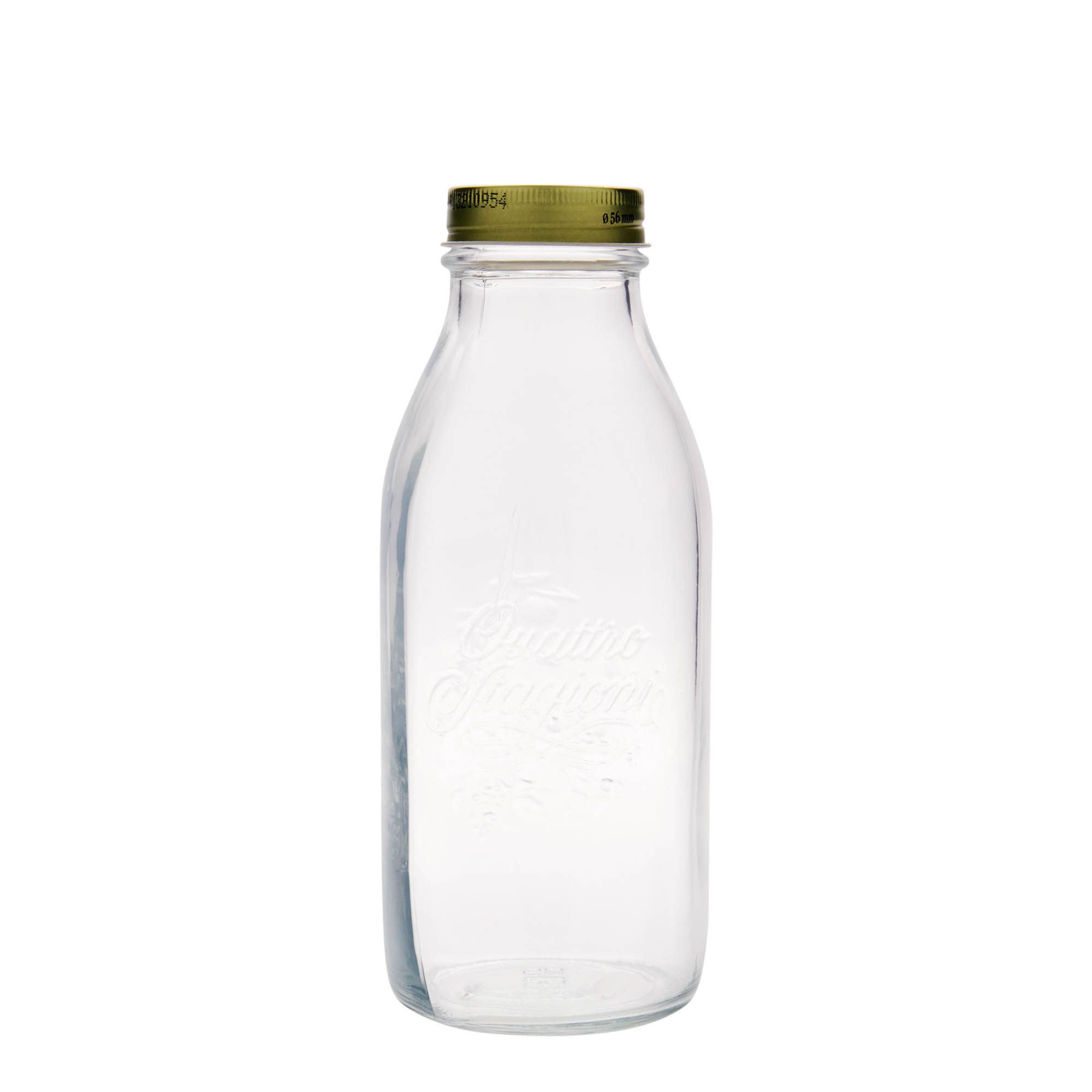 Sticlă de sticlă de 1.000 ml „Quattro Stagioni”, gura: capac cu filet Sticlă de sticlă de 1.000 ml „Quattro Stagioni”, gura: capac cu filet