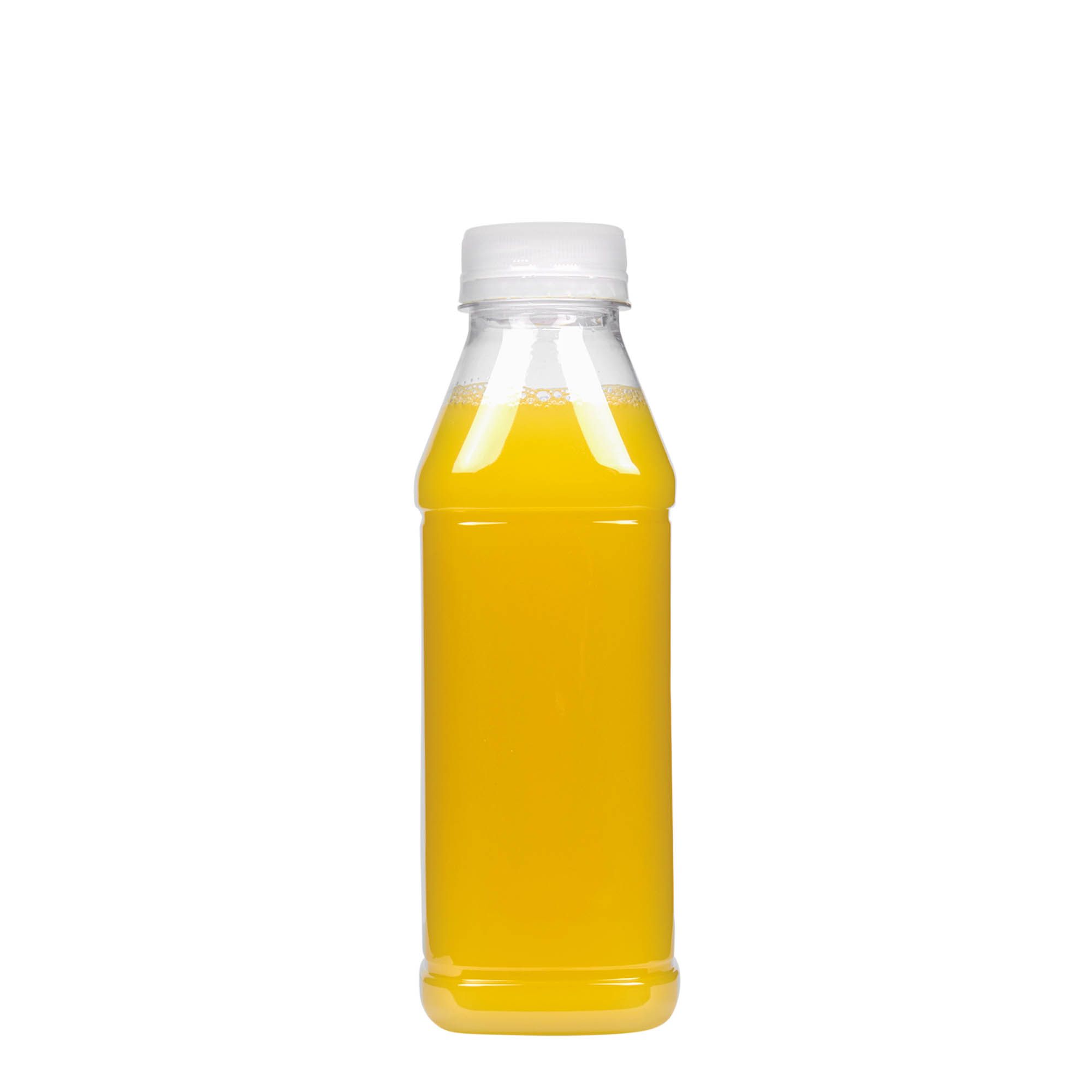 Sticlă PET 500 ml „Milk and Juice Carré”, pătrată, plastic, gura: 38 mm Sticlă PET 500 ml „Milk and Juice Carré”, pătrată, plastic, gura: 38 mm