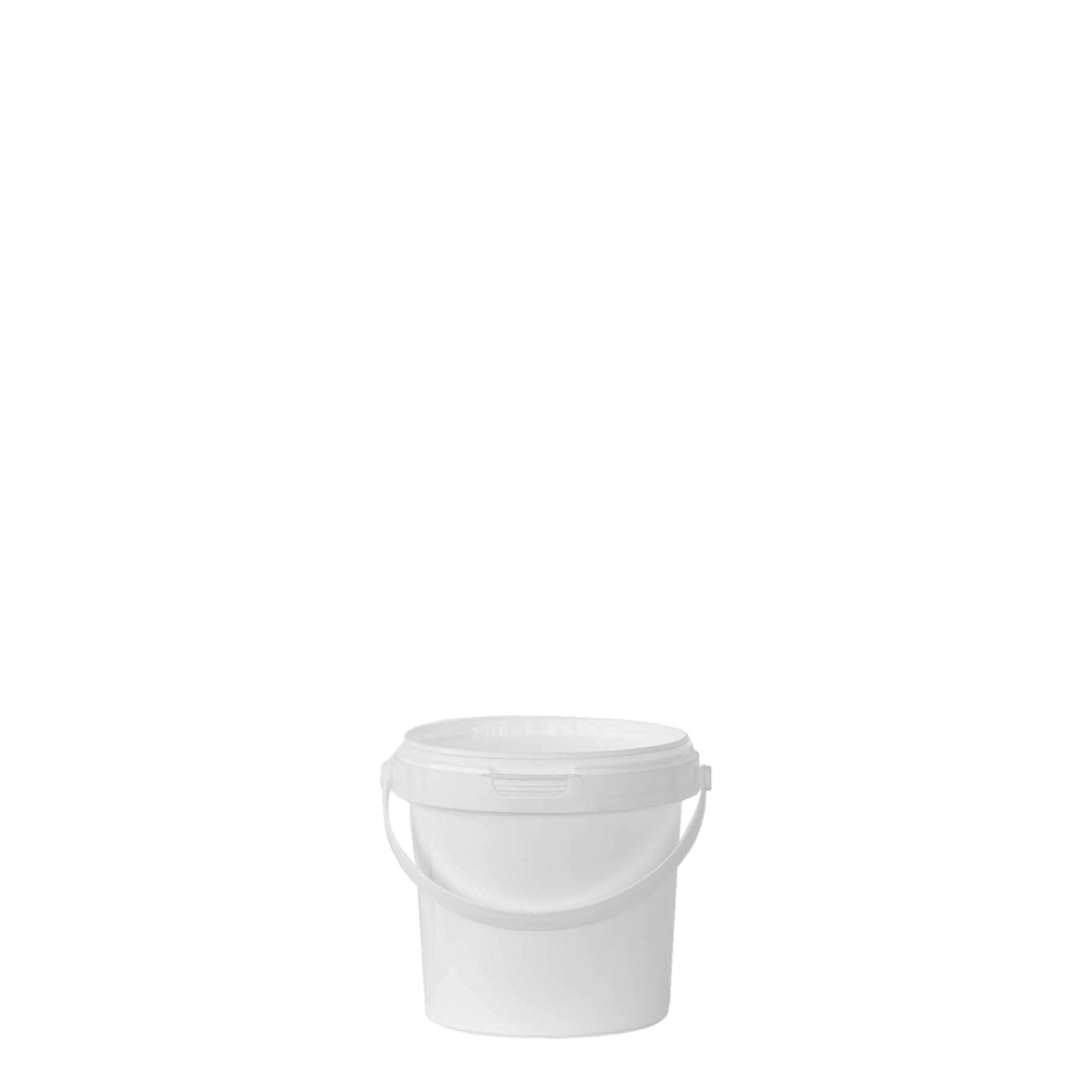 0,6 l găleată, plastic PP, albă