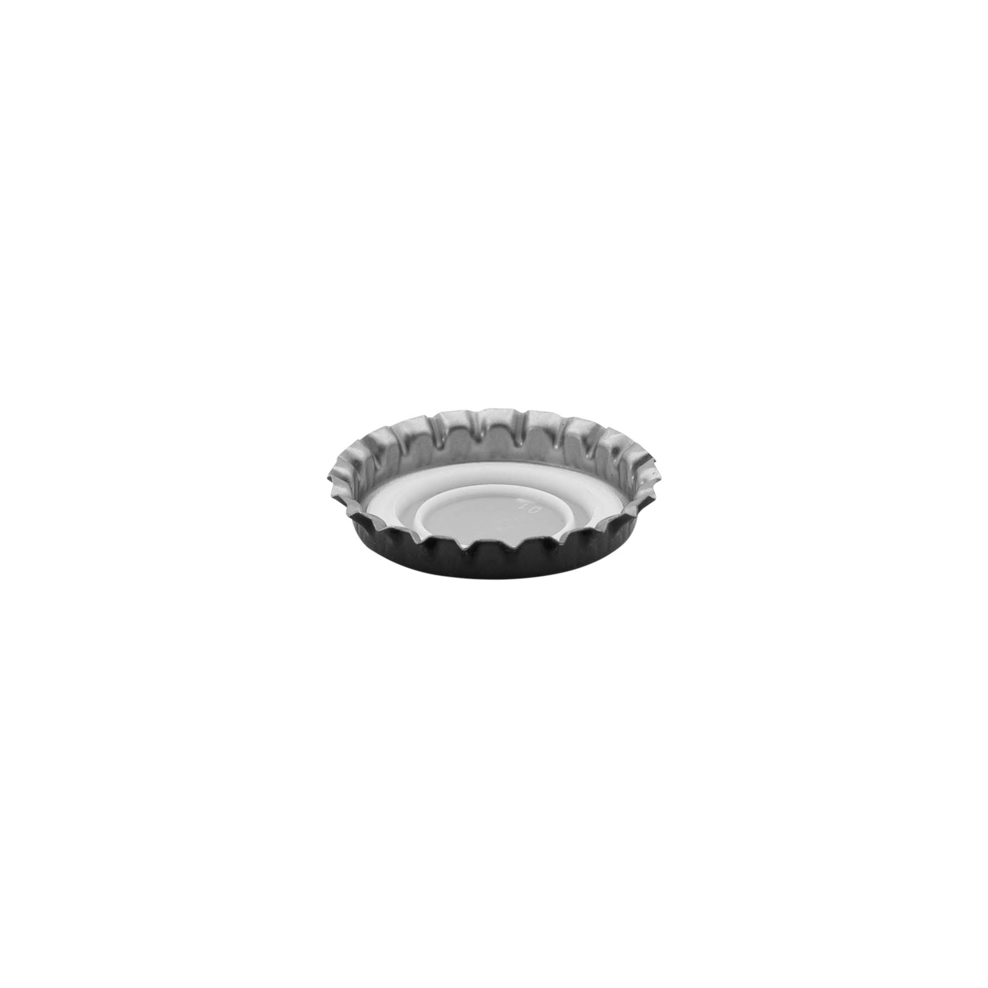 Capace de sticlă 29 mm, metal, negru Capace de sticlă 29 mm, metal, negru
