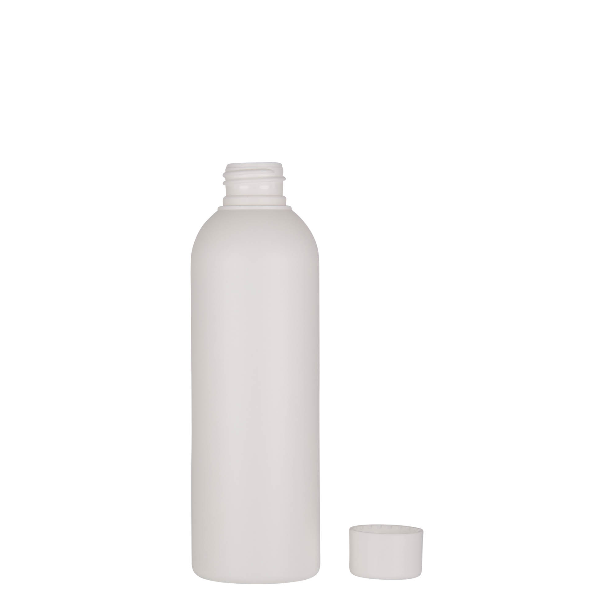 Sticlă din plastic de 200 ml „Tuffy”, HDPE, albă, gura: 24/410