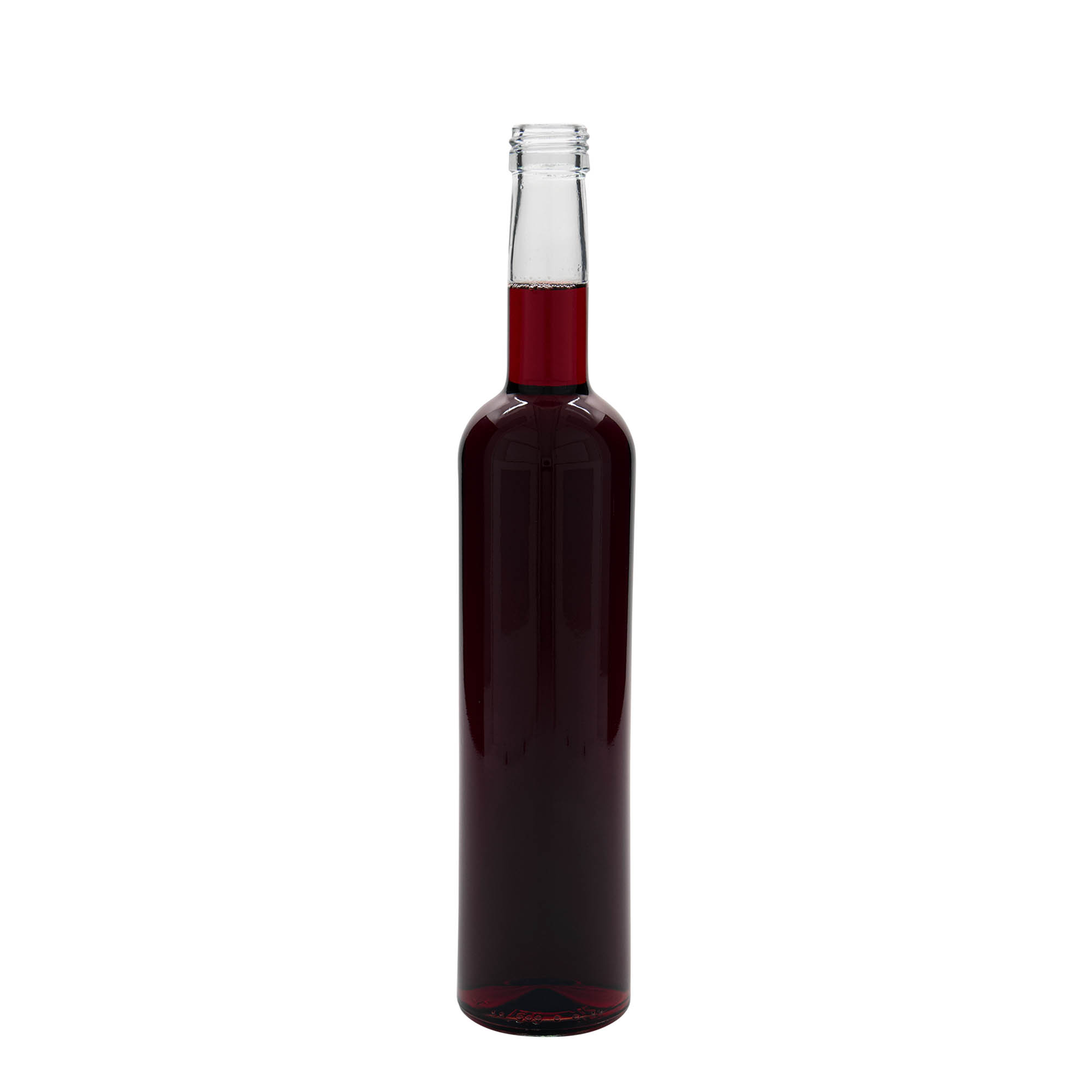 Sticlă de sticlă de 500 ml „Bordeaux”, gura: PP 28 Sticlă de sticlă de 500 ml „Bordeaux”, gura: PP 28