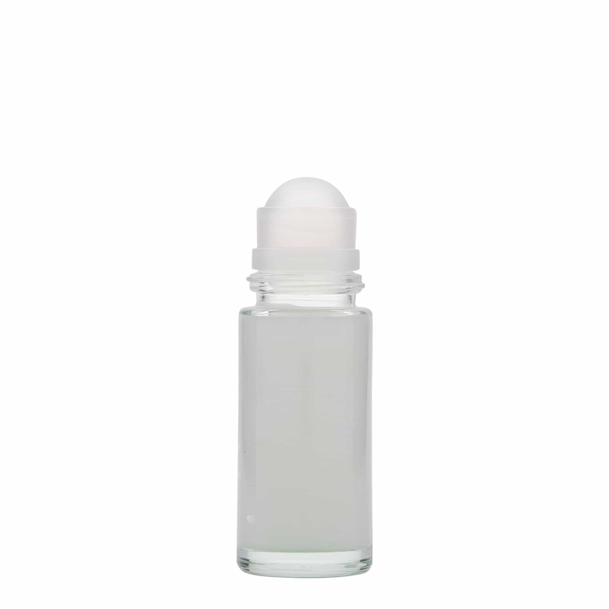Sticlă roll-on de 50 ml, sticlă, gura: capac cu filet