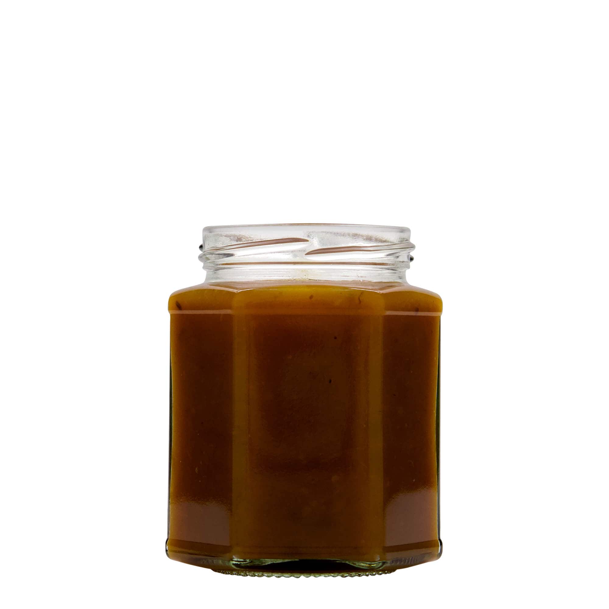 324 ml borcan hexagonal, gura: Twist-Off (TO 66)