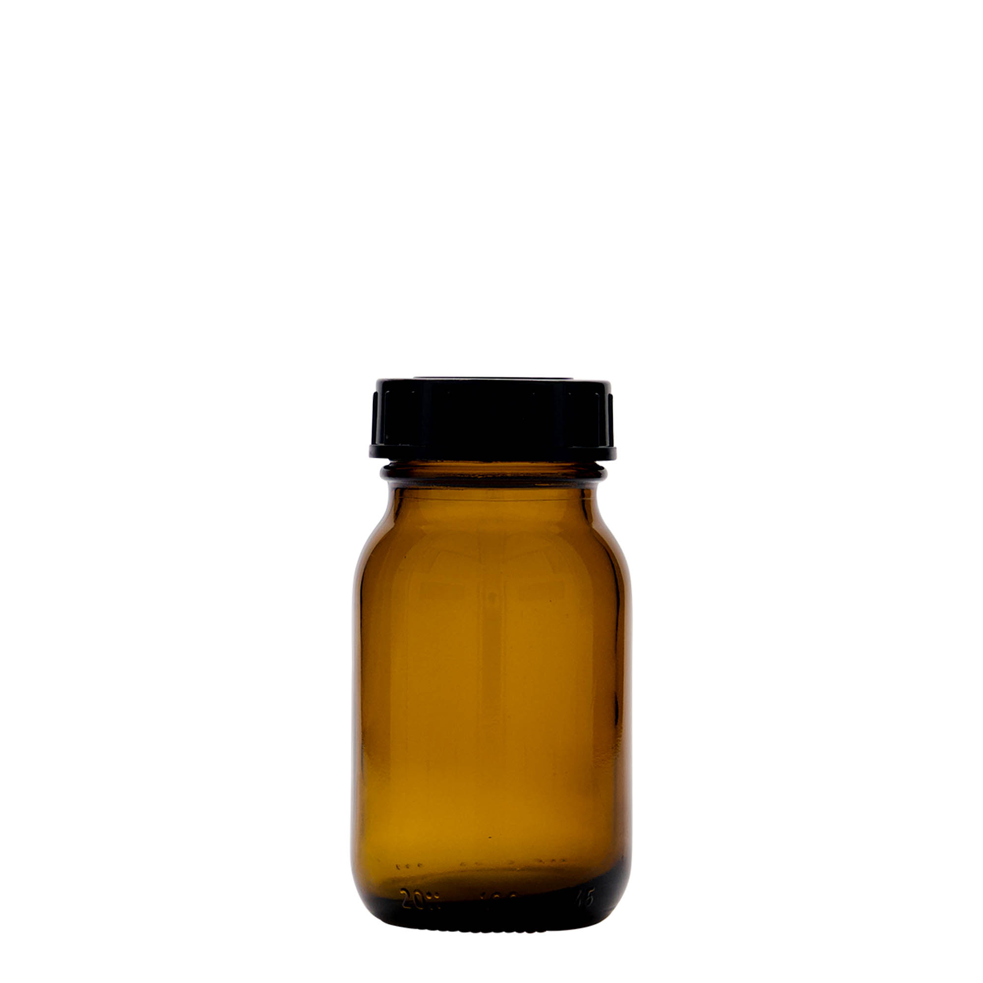 100 ml borcan cu gât larg, maro, gură: DIN 40 100 ml borcan cu gât larg, maro, gură: DIN 40