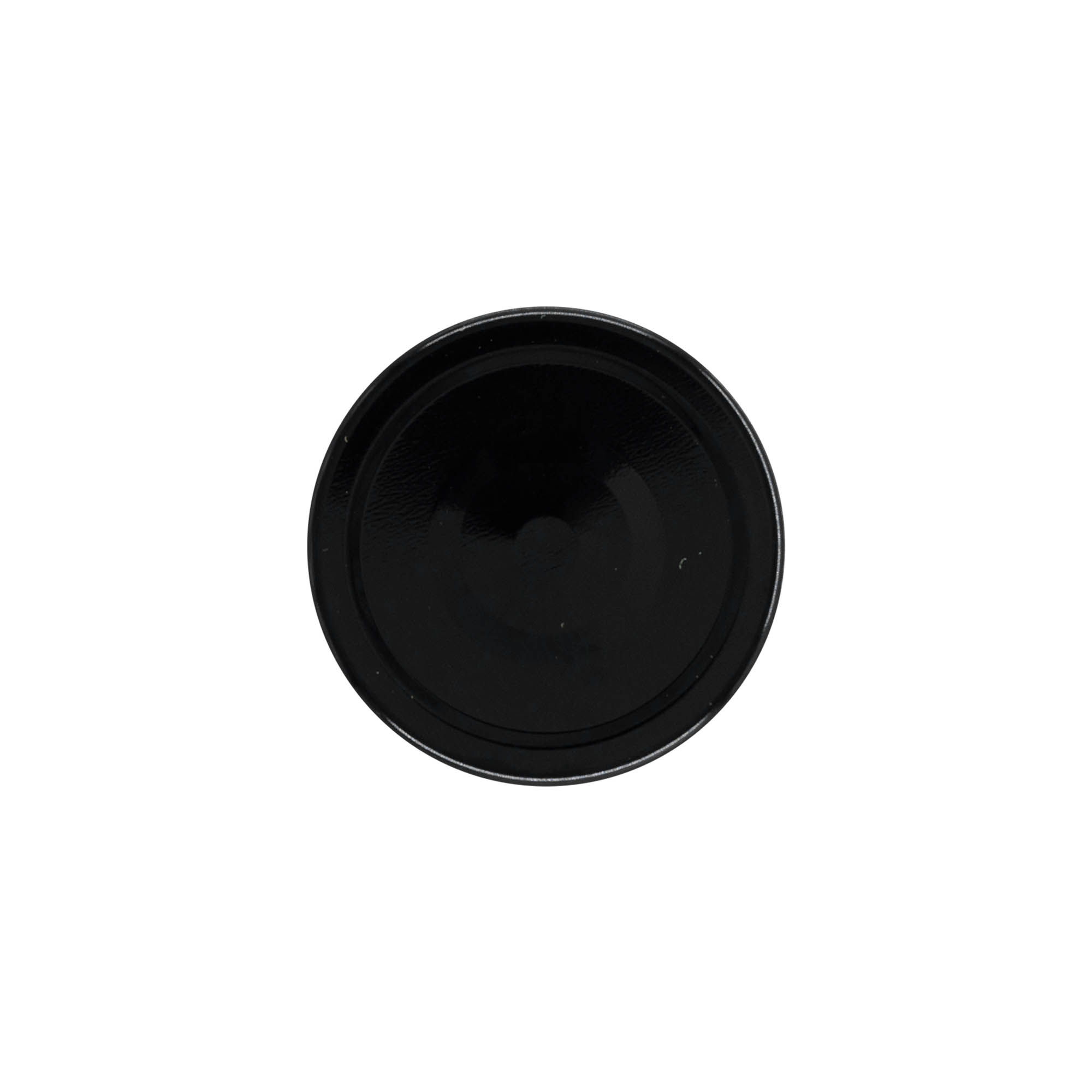 Capac cu filet adânc, tablă albă, negru, pentru gura: Deep-TO 66 Capac cu filet adânc, tablă albă, negru, pentru gura: Deep-TO 66