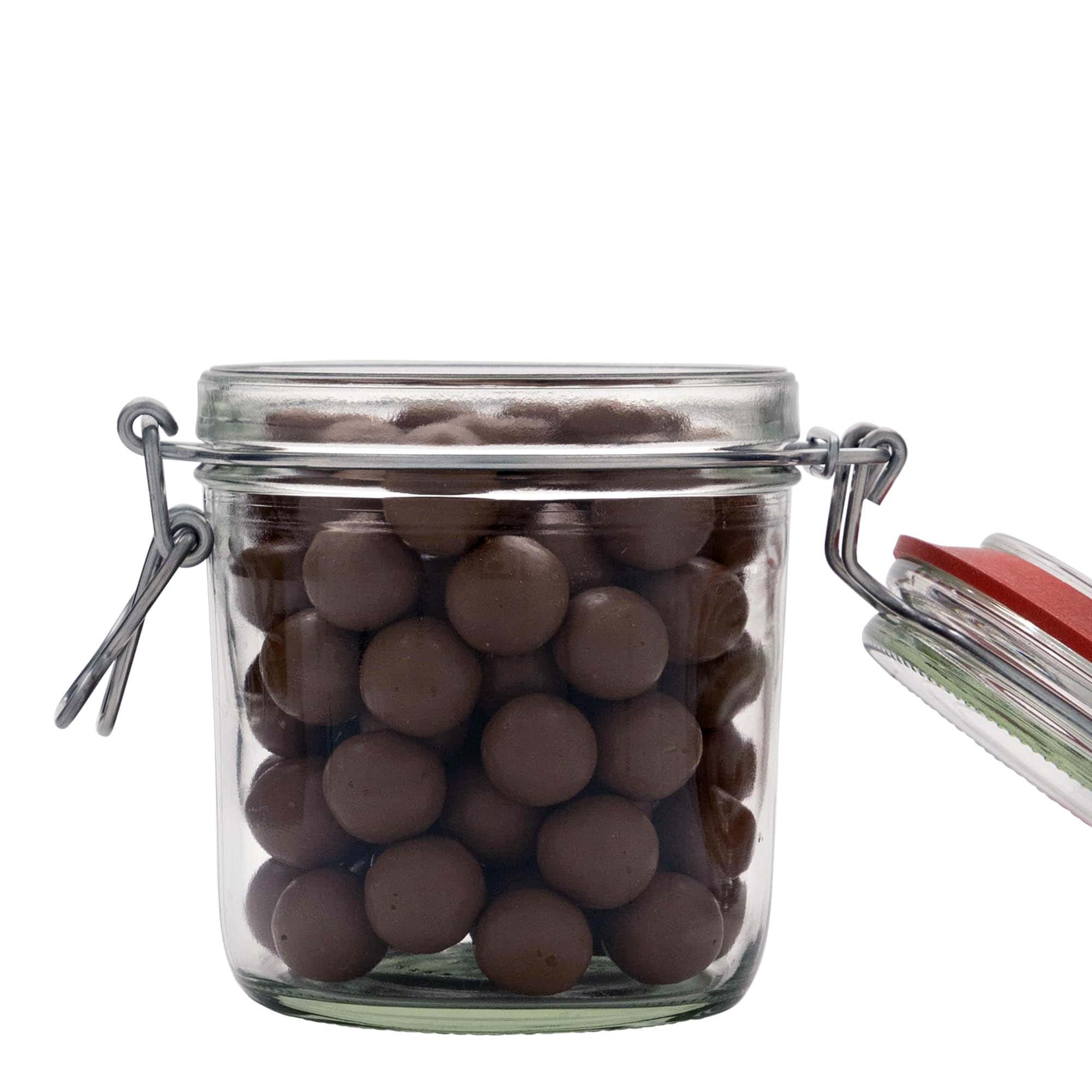 530 ml borcan cu clemă metalică, deschidere: închidere cu clemă metalică