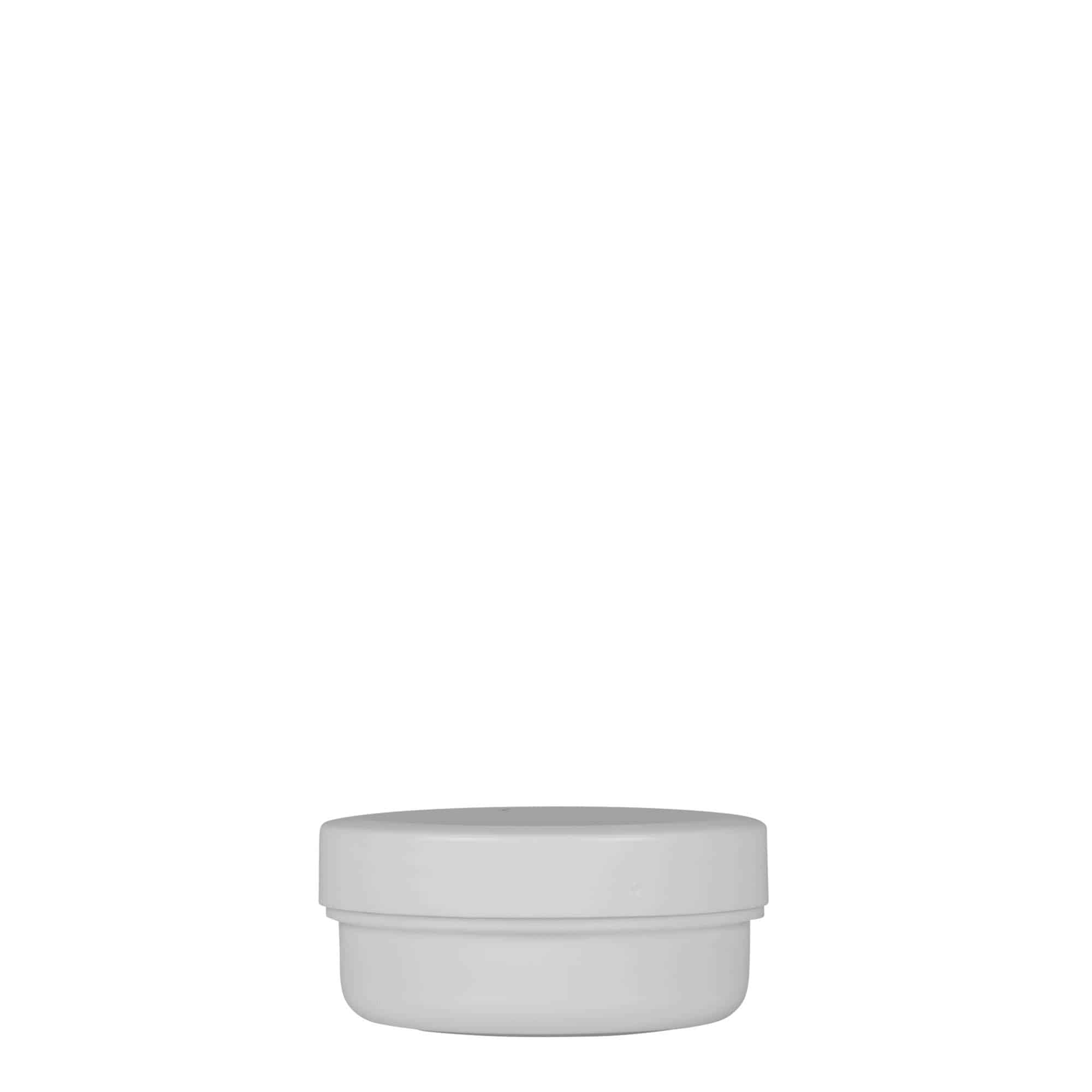 12 ml cutie din plastic „White Line”, PP, alb, deschidere: capac cu filet