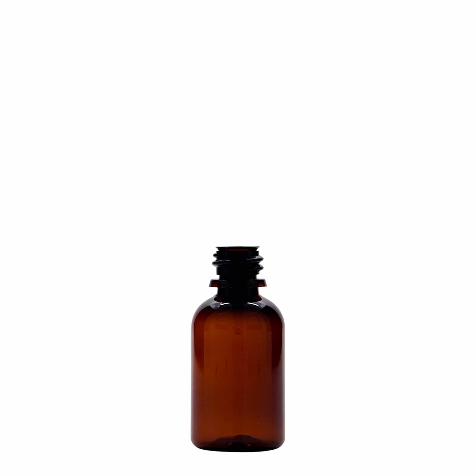 Flacon medical PET de 30 ml „Easy Living”, maro, plastic, gât: DIN 18