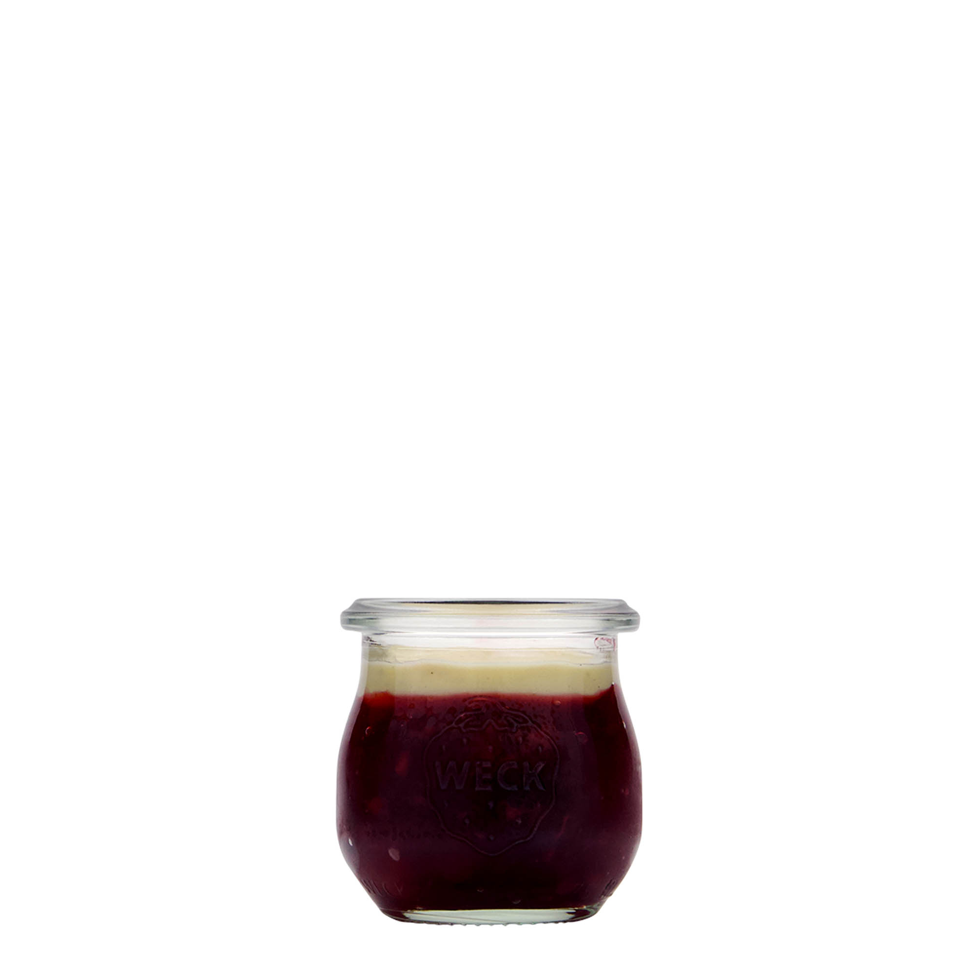 75 ml borcan WECK tip lalea, gură: margine rotundă