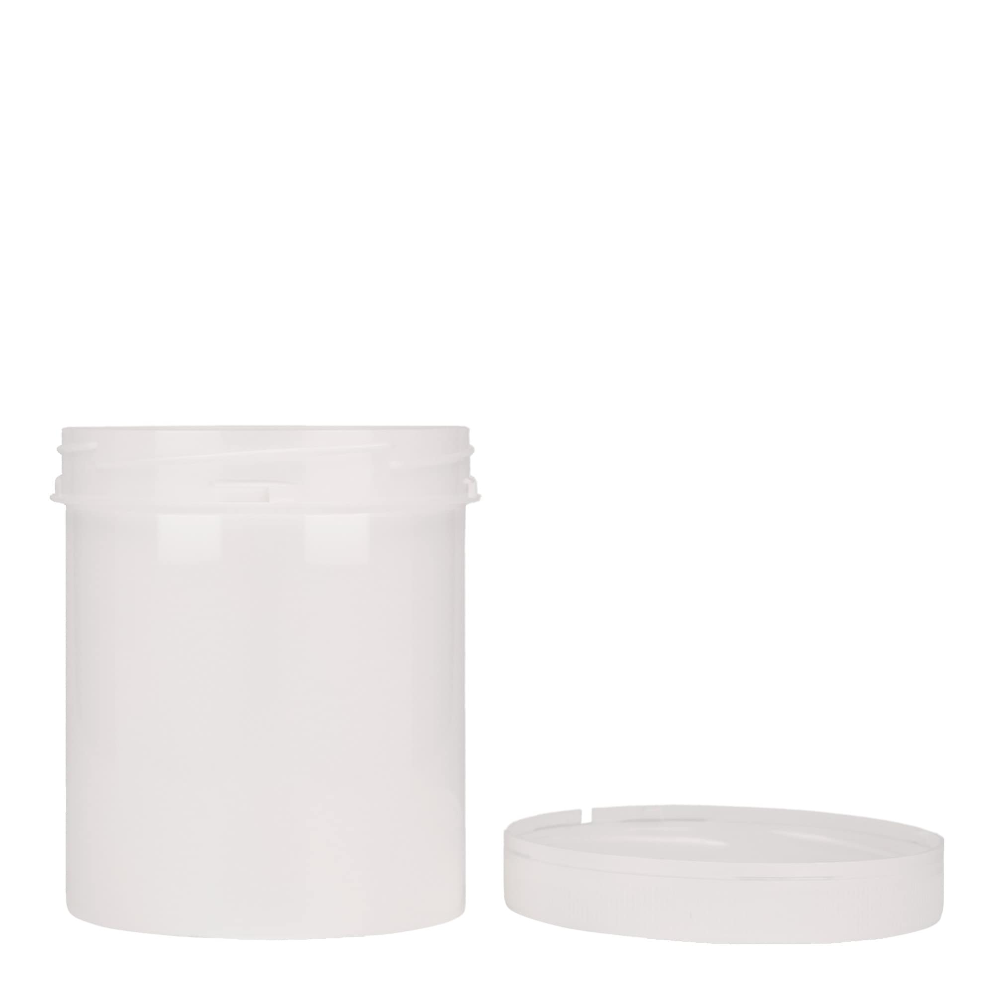 Cutie din plastic de 500 ml „Securilock”, PP, alb, gura: capac cu filet