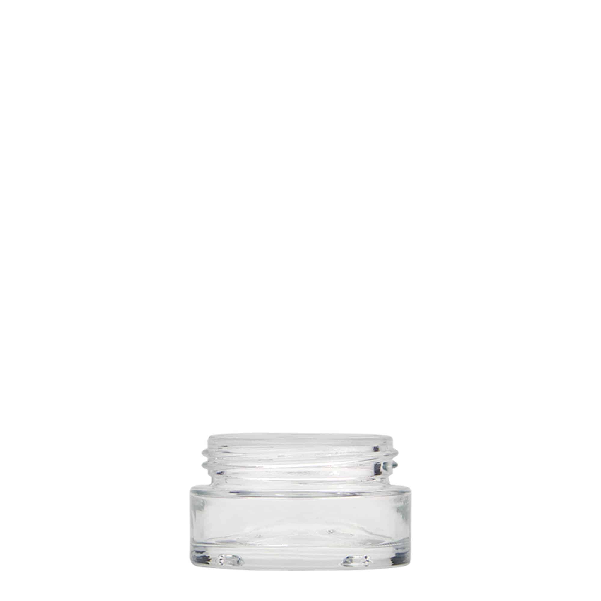 15 ml borcan „Clear Edition”, sticlă, gura: capac cu filet