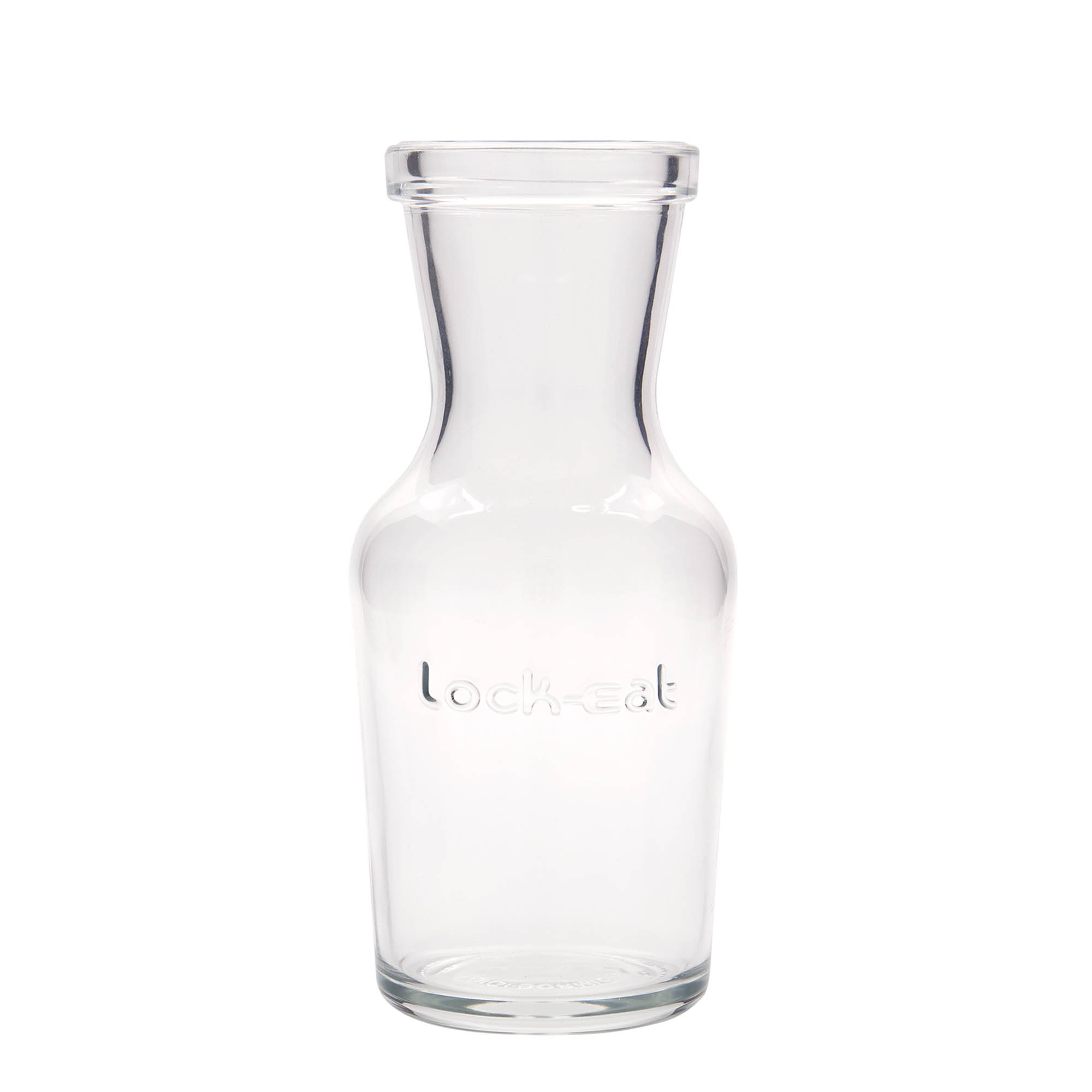 Carafă de sticlă 500 ml „Lock-Eat”, gura: închidere cu clemă de sârmă