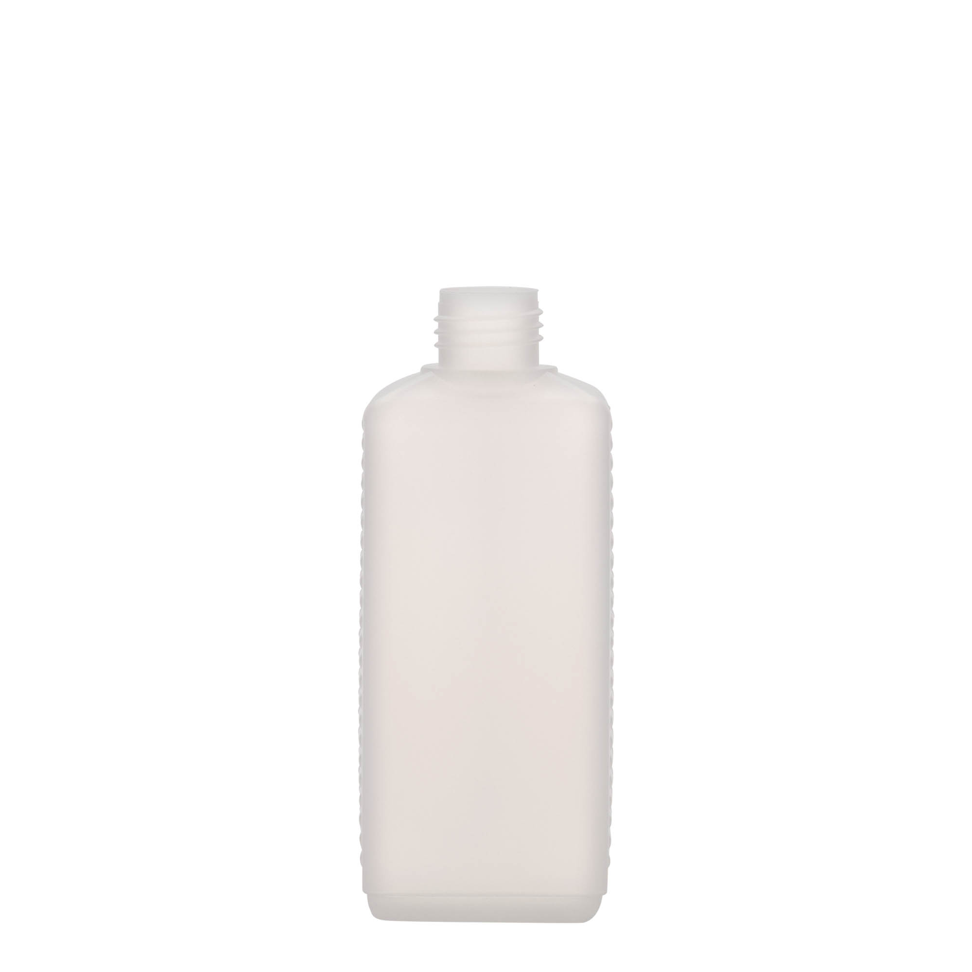 250 ml bidon dreptunghiular, plastic HDPE, natural, gura: DIN 25 EPE 250 ml bidon dreptunghiular, plastic HDPE, natural, gura: DIN 25 EPE