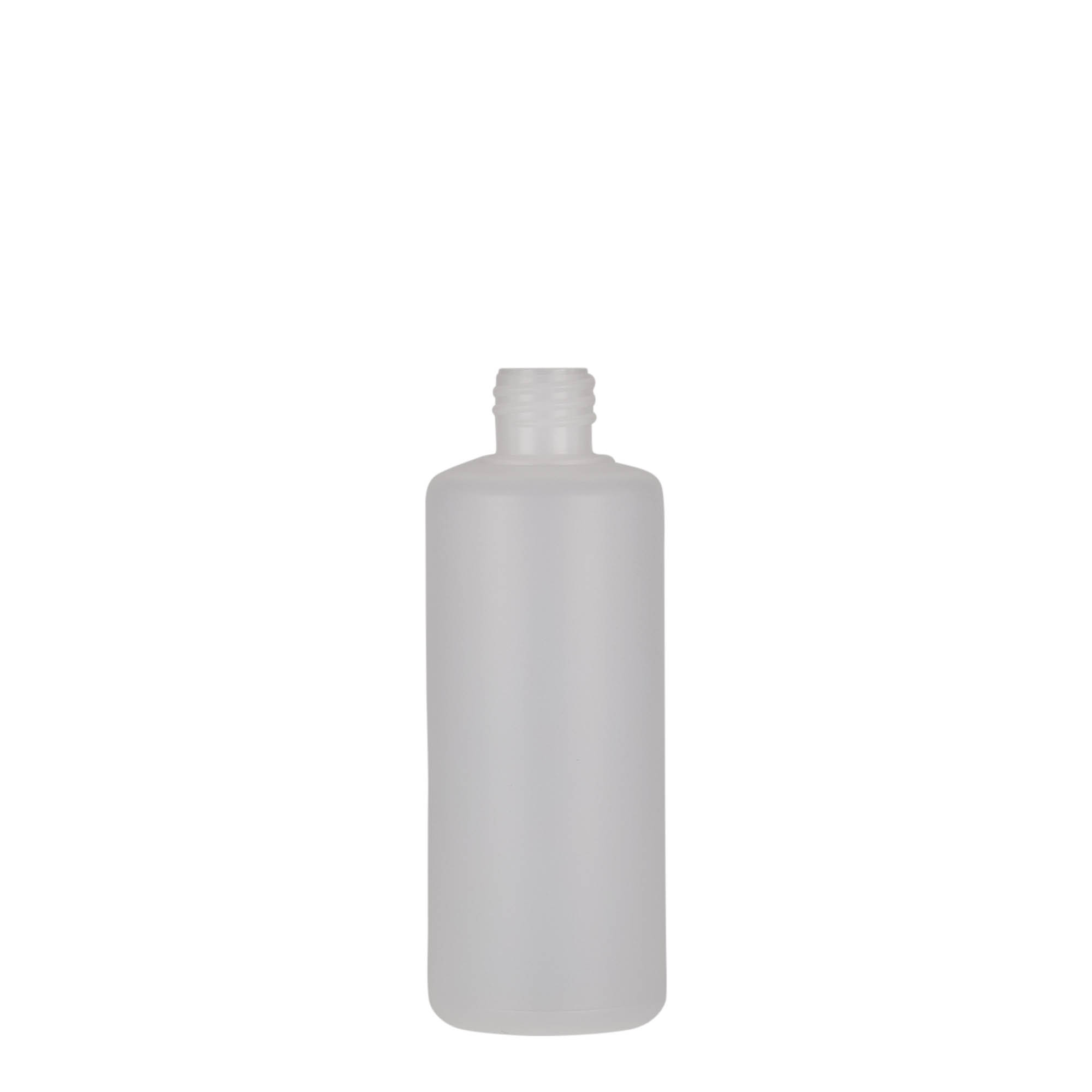 100 ml sticlă rotundă, plastic PE, natural, gura: capac cu filet 100 ml sticlă rotundă, plastic PE, natural, gura: capac cu filet