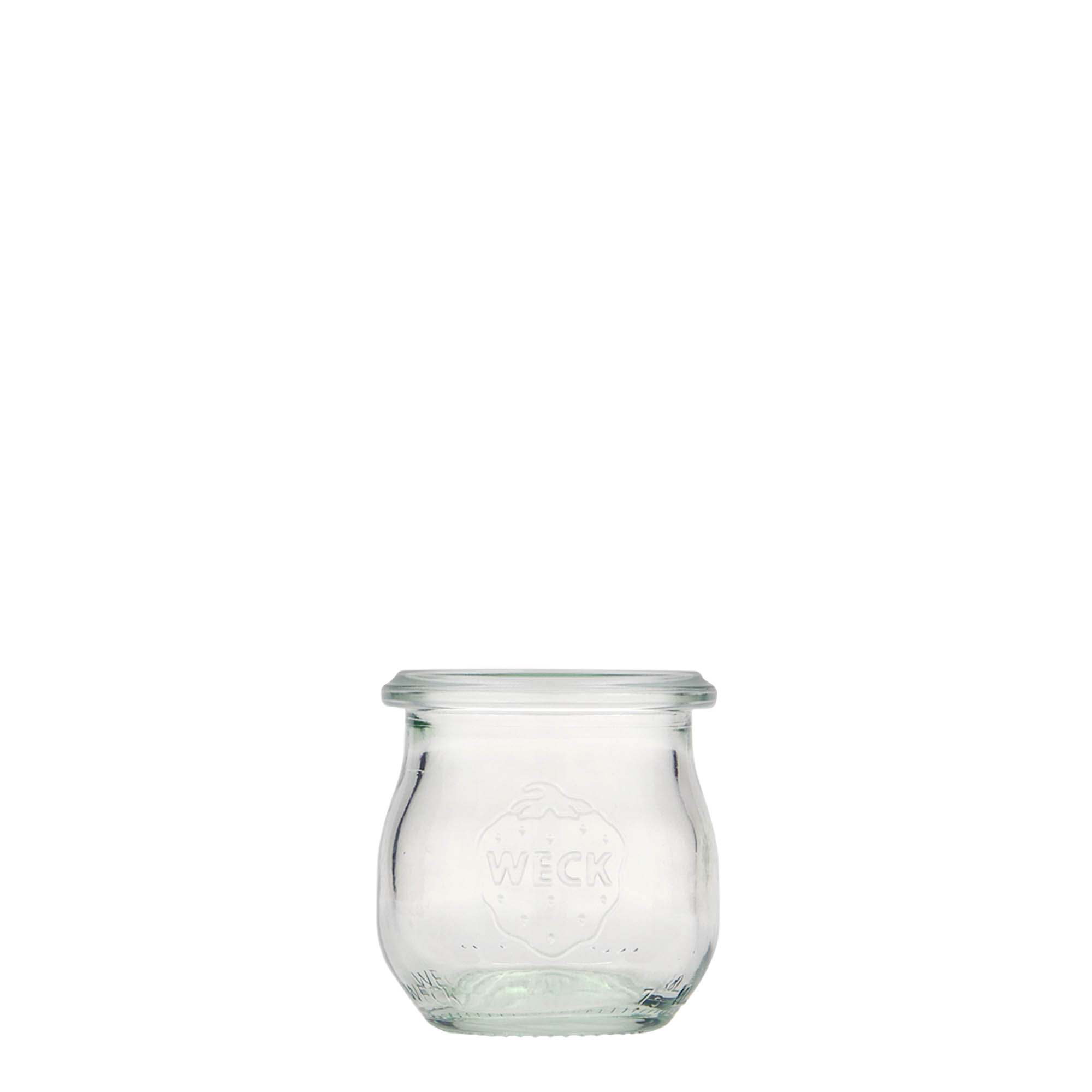 75 ml borcan WECK tip lalea, gură: margine rotundă