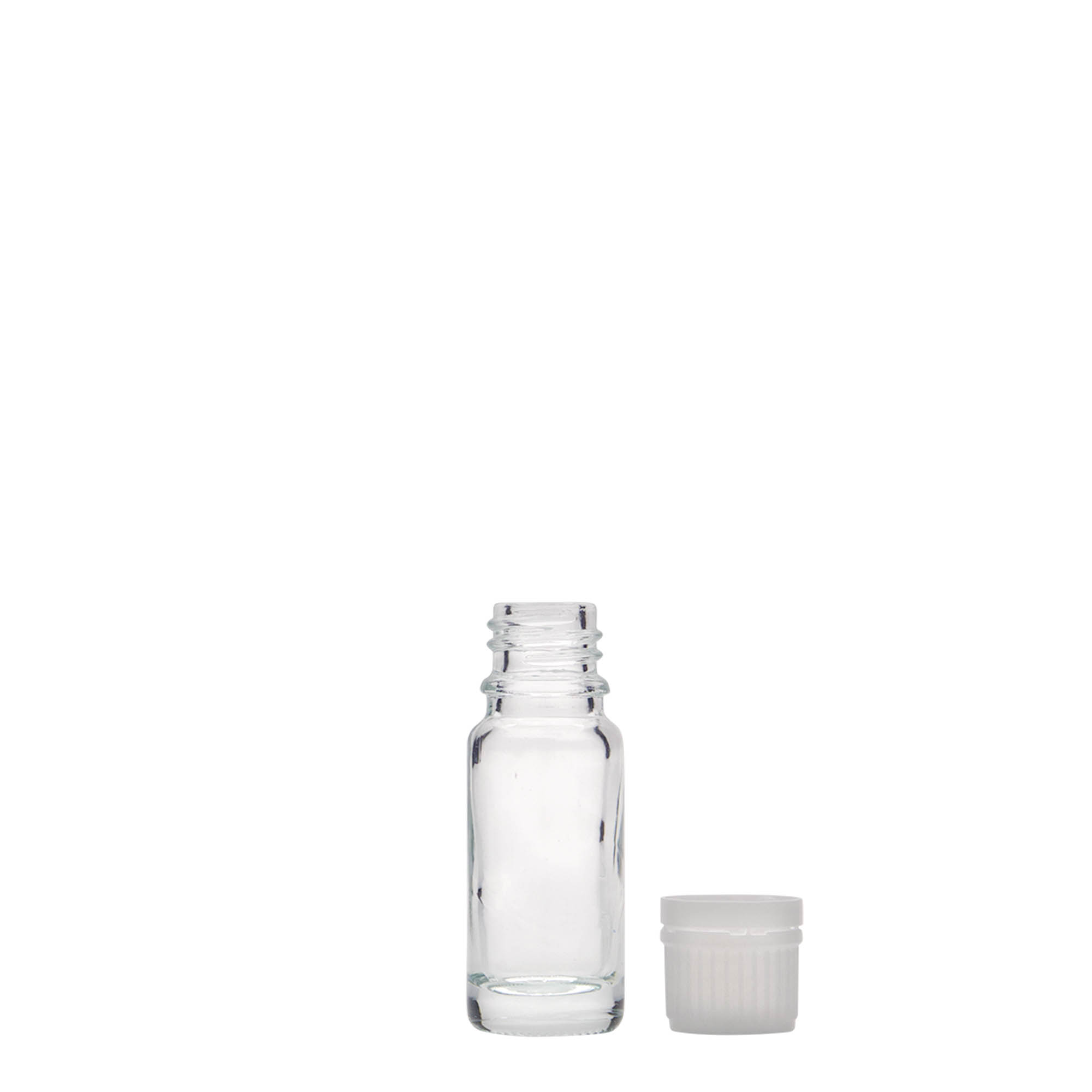 Flacon medical de 10 ml, sticlă, gura: DIN 18