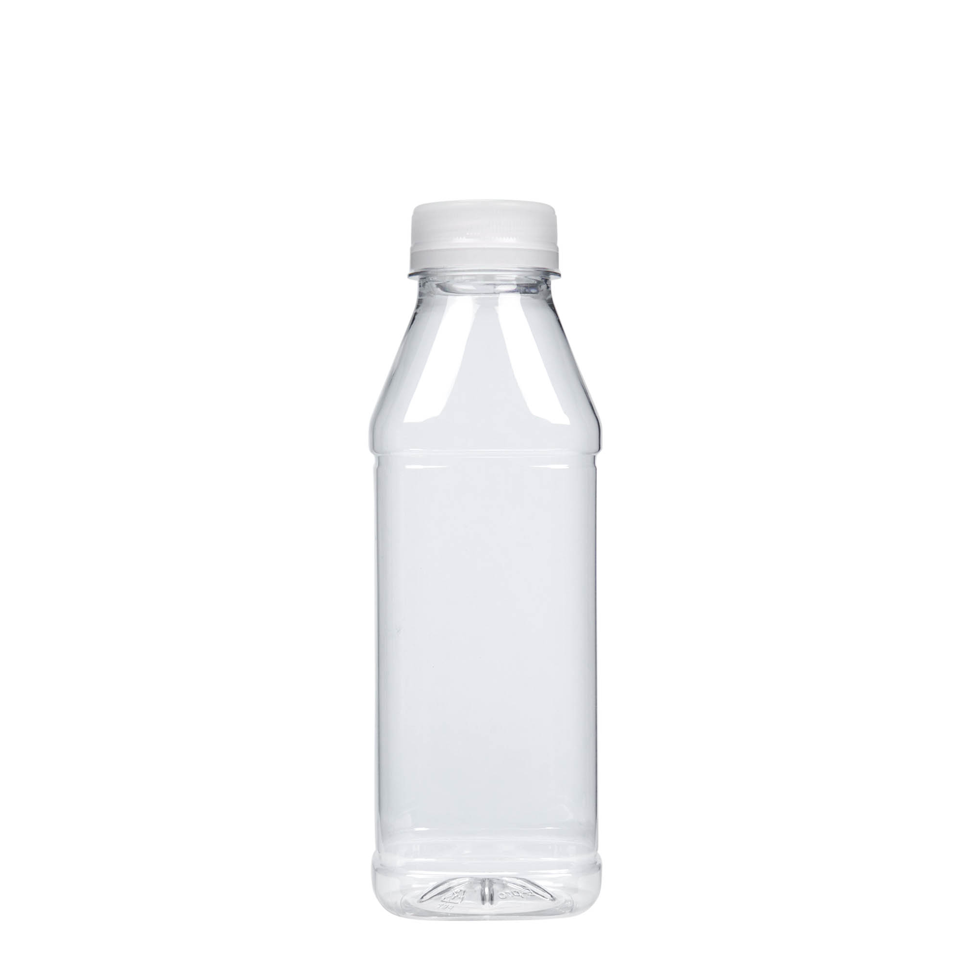 Sticlă PET 500 ml „Milk and Juice Carré”, pătrată, plastic, gura: 38 mm Sticlă PET 500 ml „Milk and Juice Carré”, pătrată, plastic, gura: 38 mm