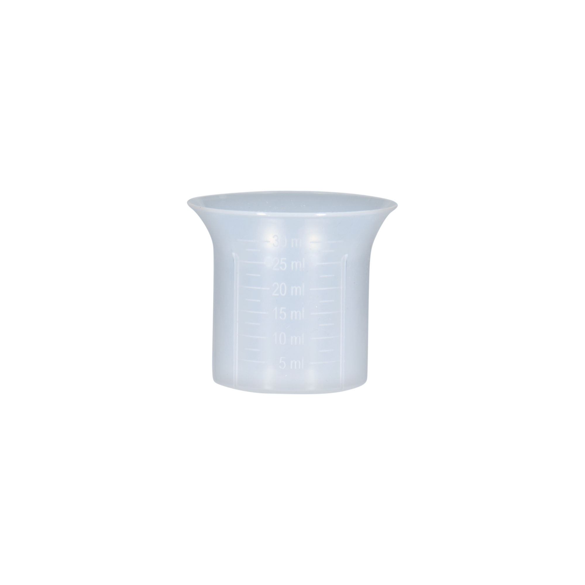 Pahar gradat 5-30 ml, plastic PP Pahar gradat 5-30 ml, plastic PP