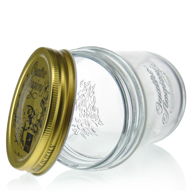 320 ml borcan cu gura largă 'Quattro Stagioni', deschidere: capac cu filet