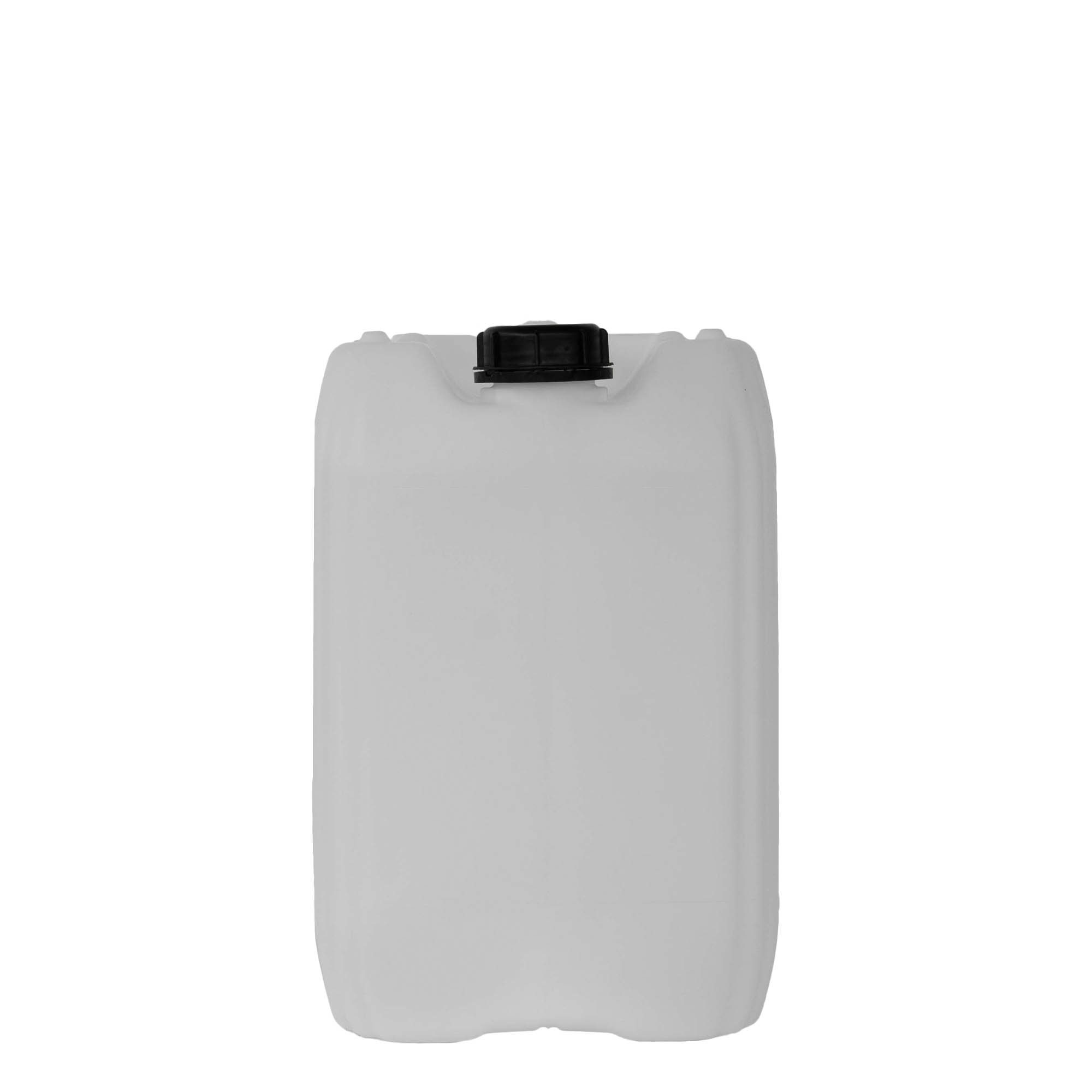 Canistră de 20 l, dreptunghiulară, plastic HDPE, natural, deschidere: ND 60 Canistră de 20 l, dreptunghiulară, plastic HDPE, natural, deschidere: ND 60
