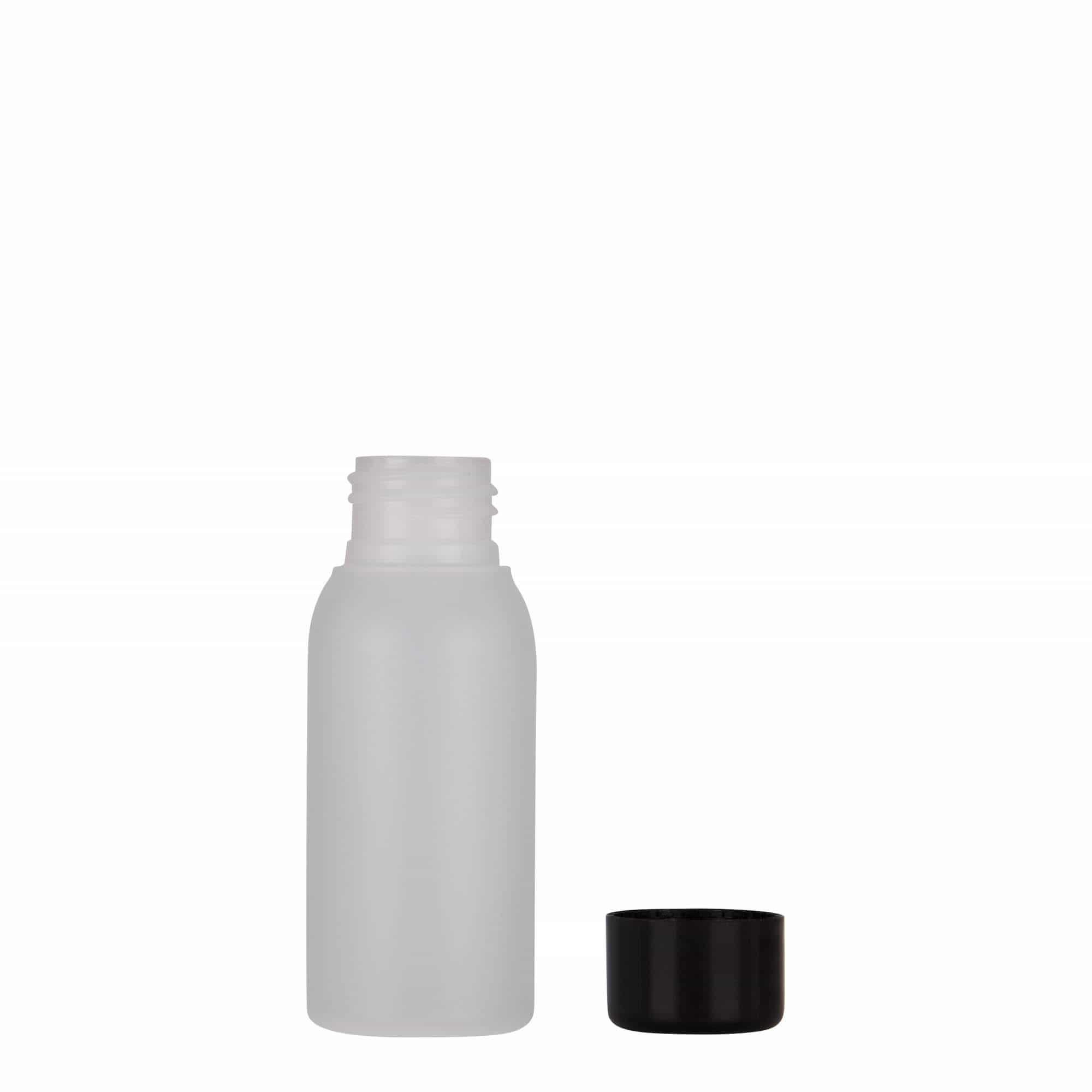 Flacon din plastic de 50 ml „Tuffy”, HDPE, natural, gura: 24/410