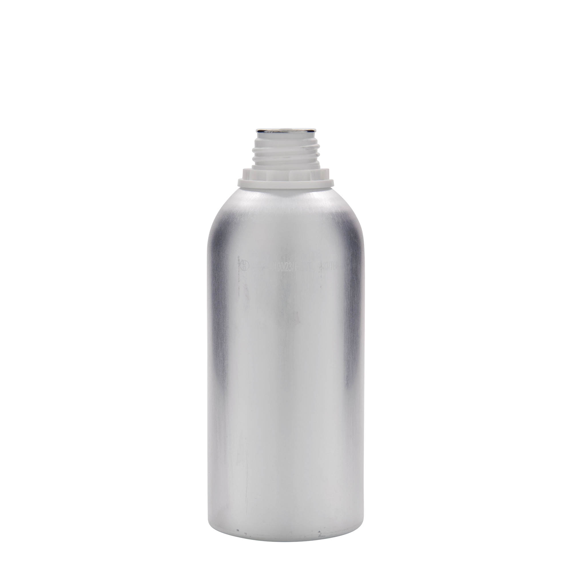 Sticlă de aluminiu de 625 ml, metal, argintiu, gura: DIN 32