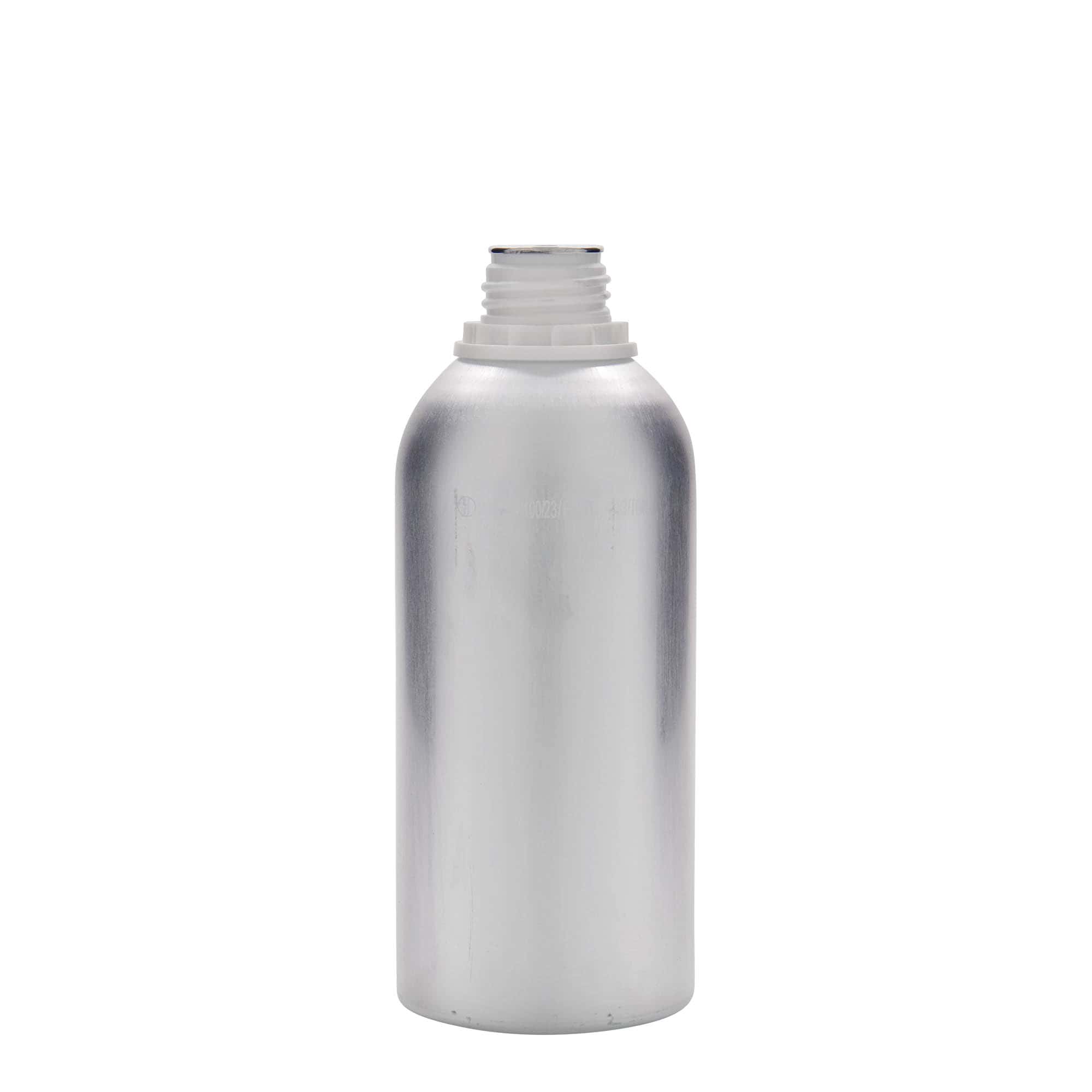 Sticlă de aluminiu de 625 ml, metal, argintiu, gura: DIN 32