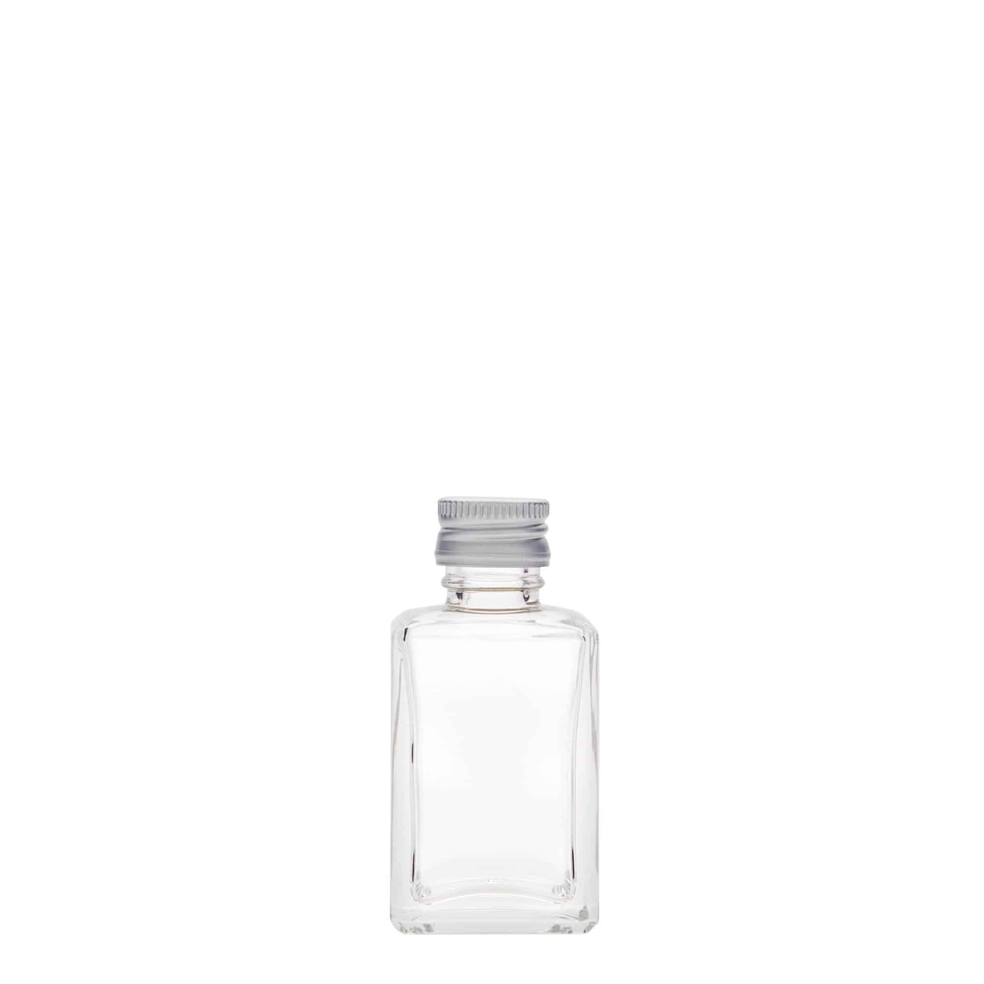 Sticlă de sticlă de 30 ml „Tamme”, pătrată, gura: PP 18