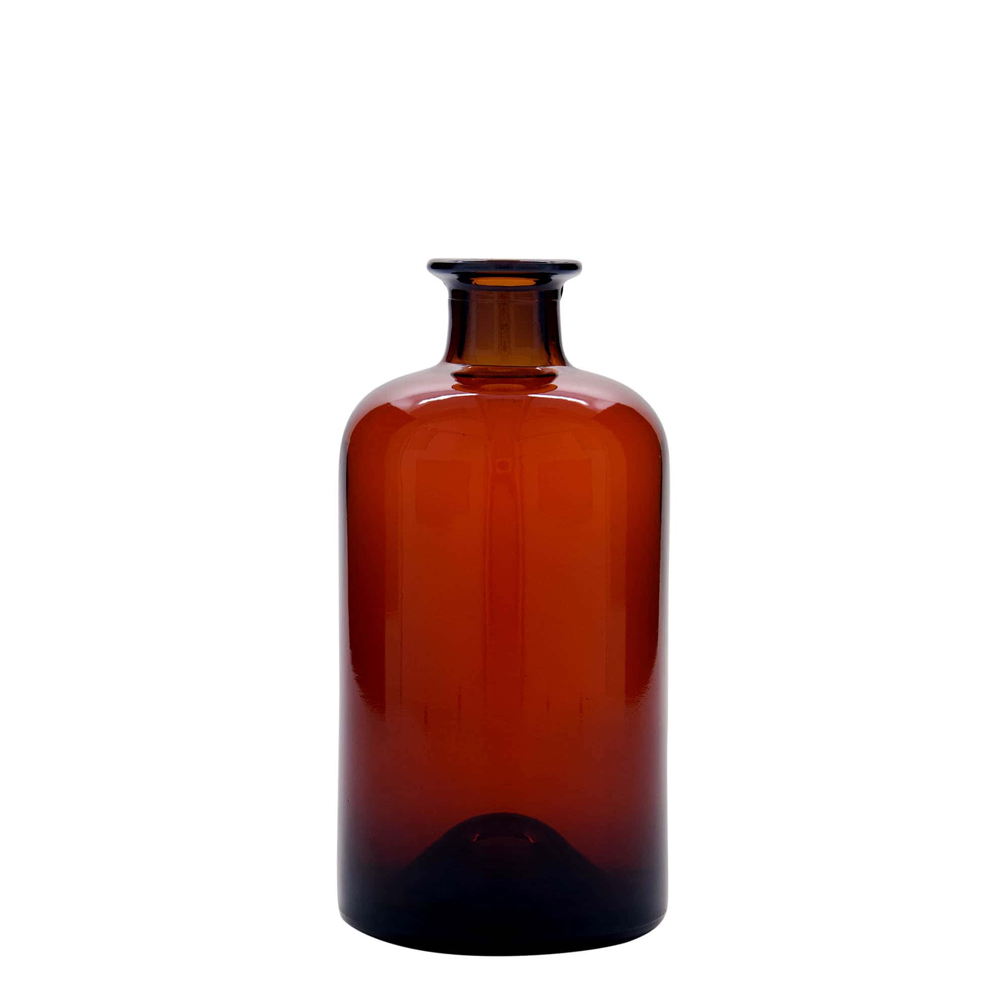 Sticlă de 500 ml pentru farmacie, maro, gură: dop de plută