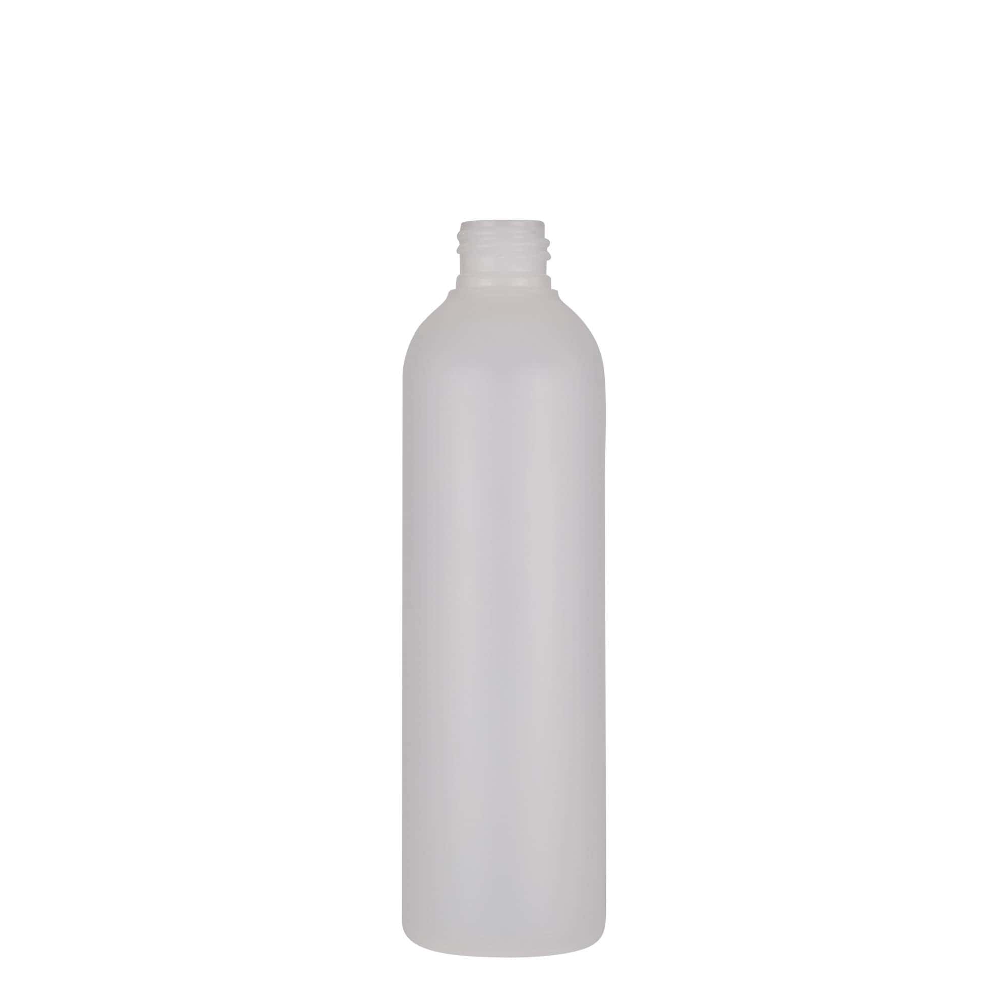 250 ml sticlă din plastic „Tuffy”, HDPE, natural, gura: 24/410