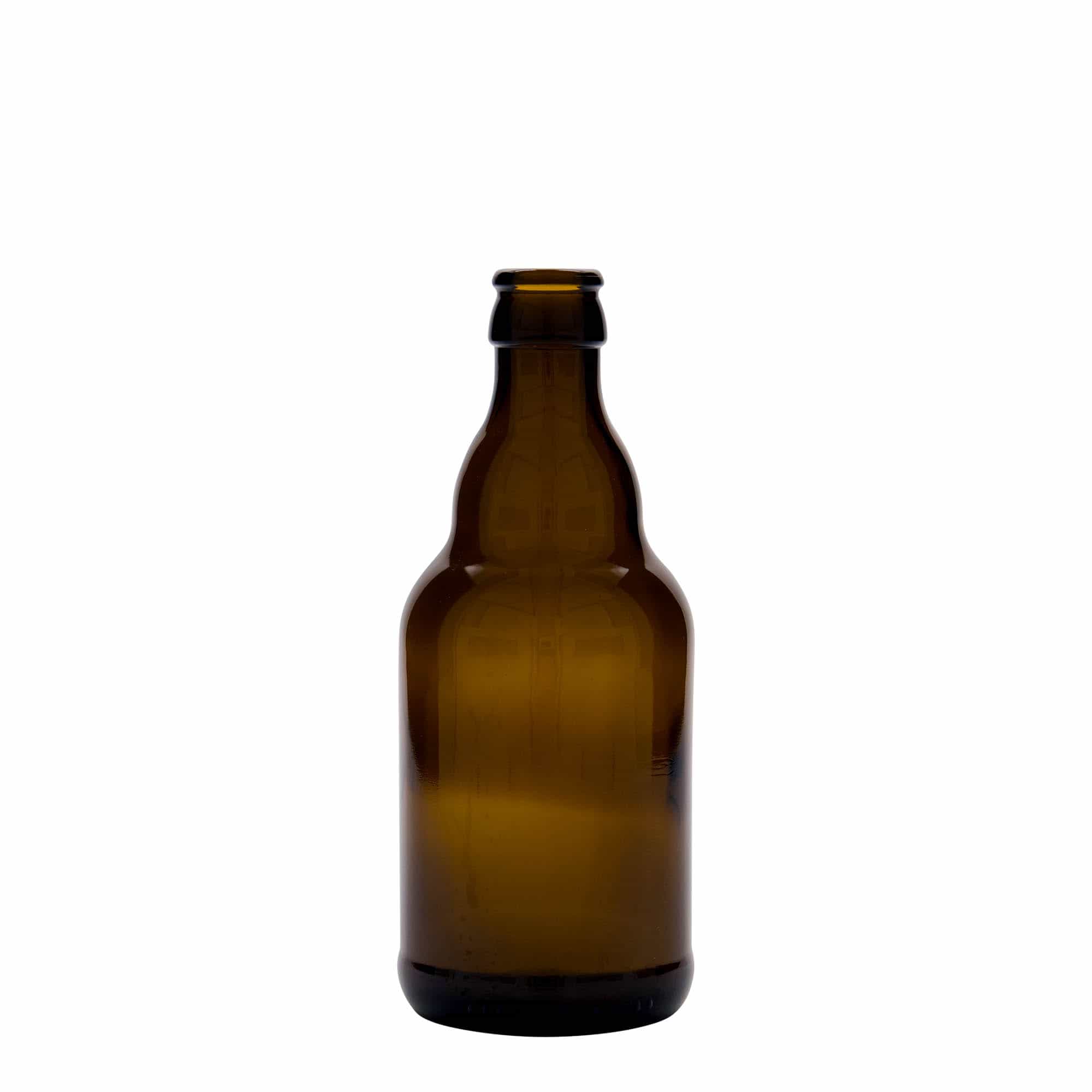 Sticlă de bere 330 ml „Steinie”, sticlă, maro, gât: capac tip coroana Sticlă de bere 330 ml „Steinie”, sticlă, maro, gât: capac tip coroana