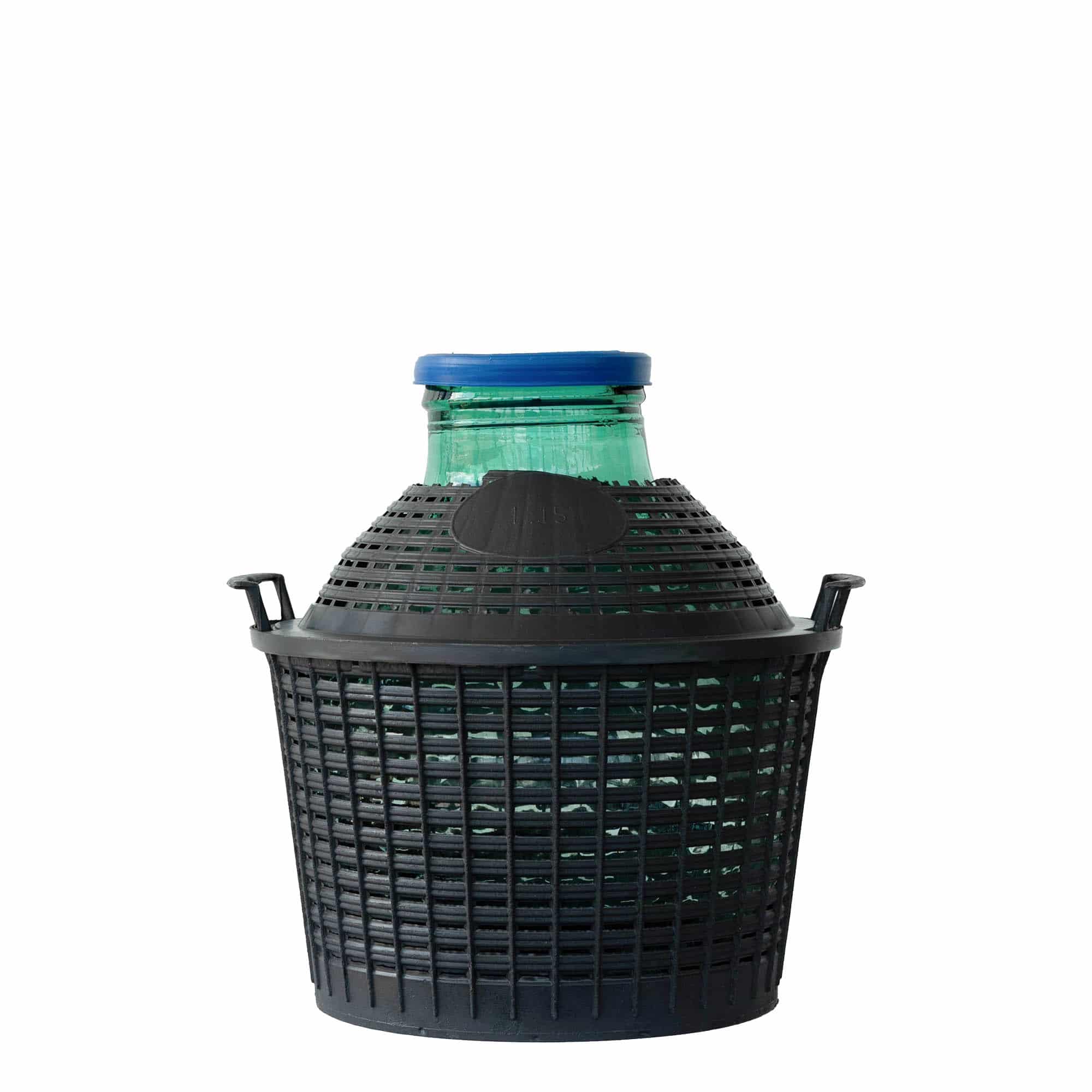 15 l balon cu gât larg, sticlă, gură: capac cu clapetă