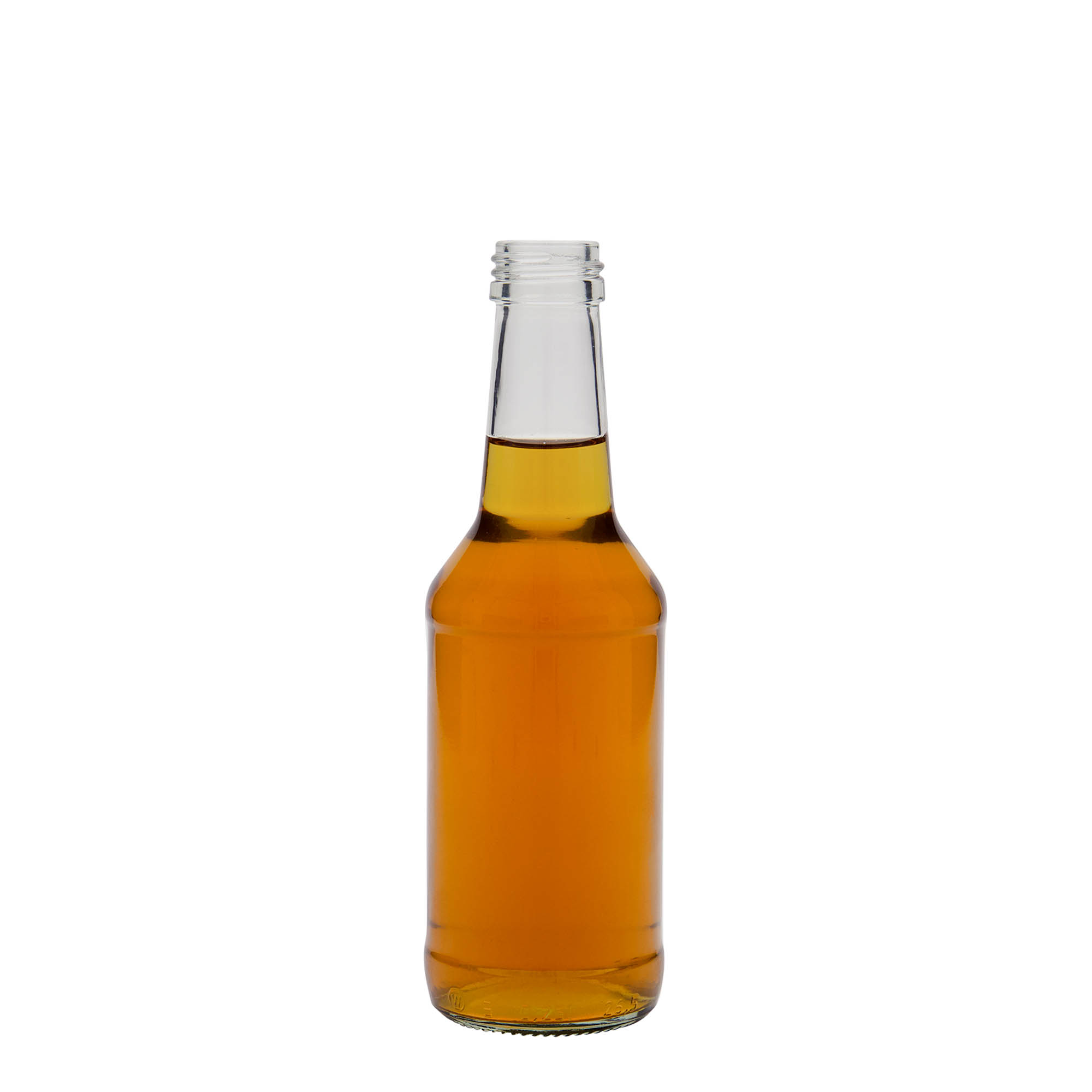 Sticlă de sticlă de 250 ml „Nils”, gura: PP 28 Sticlă de sticlă de 250 ml „Nils”, gura: PP 28