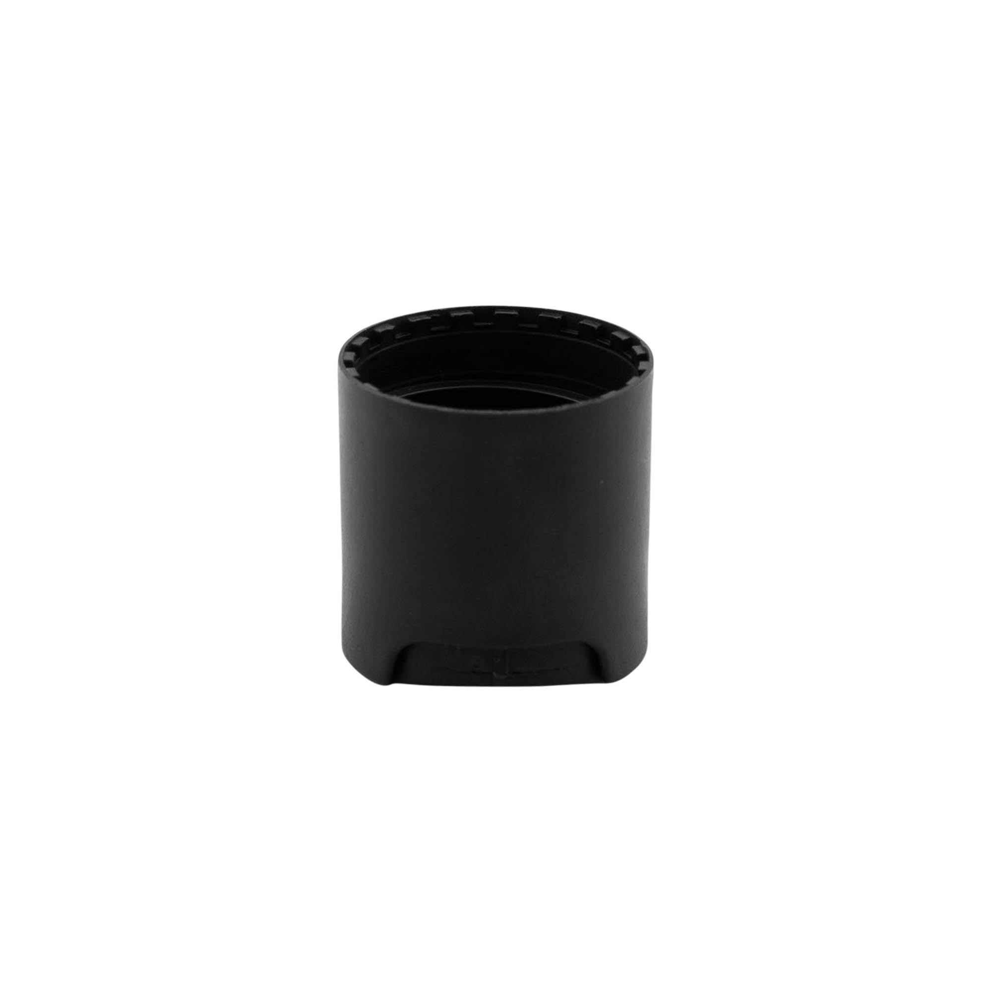 Capac cu filet Disc Top, plastic PP, negru, pentru gura: 24/410