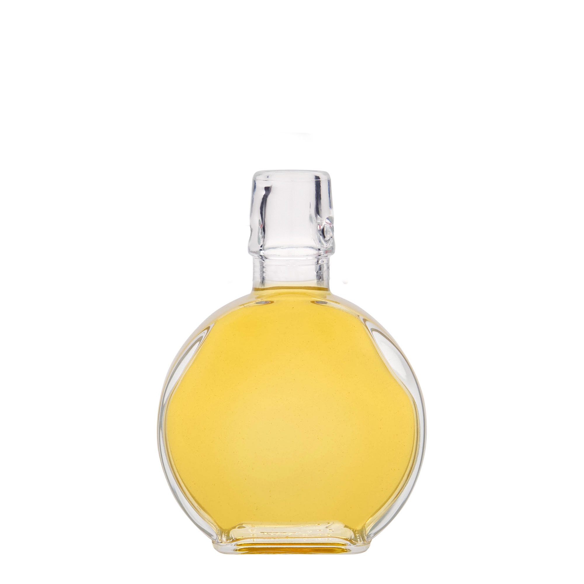 Sticlă de 200 ml „Sensatione”, dreptunghiulară, gura: capac cu balama