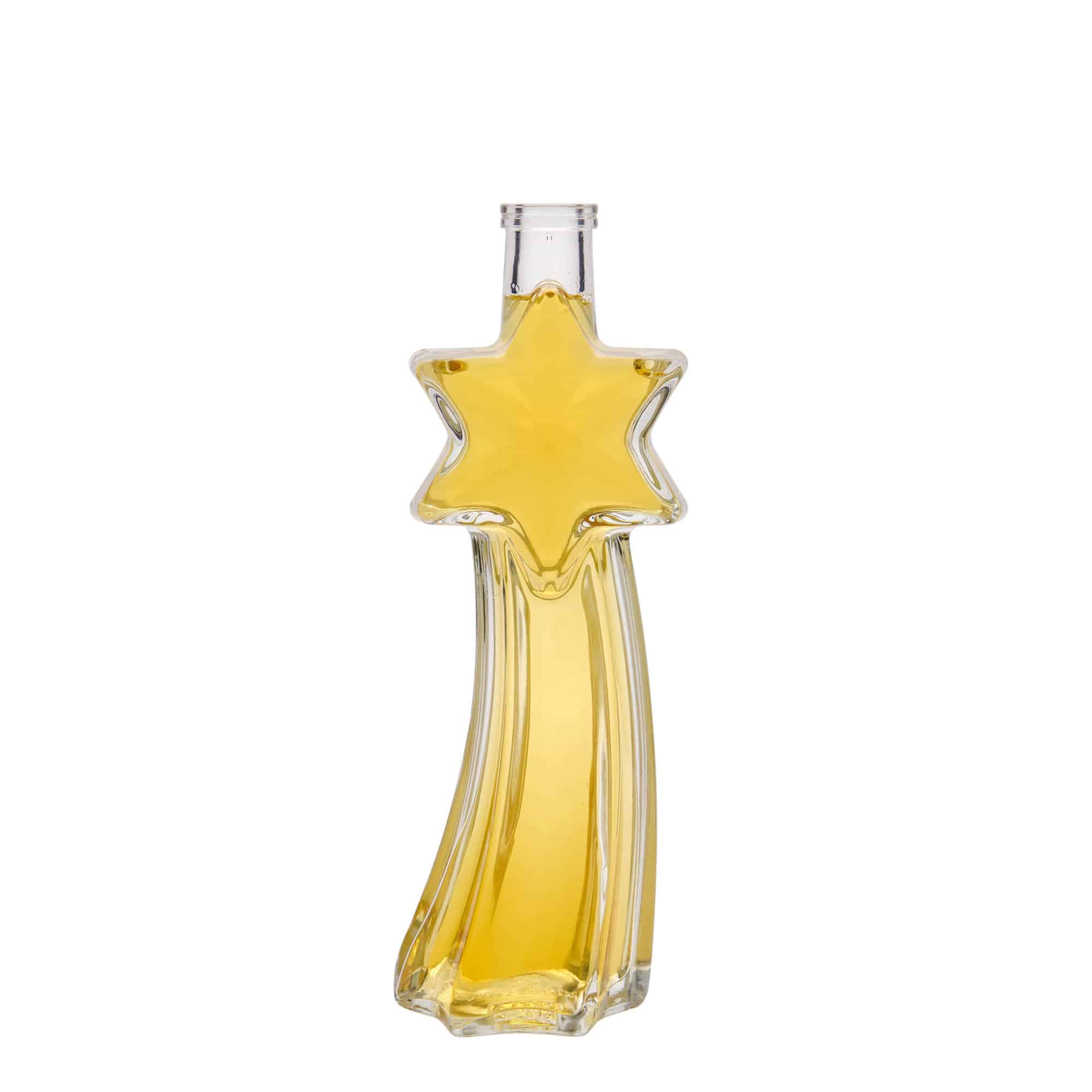 Sticlă de sticlă de 200 ml „Stea căzătoare”, gura: plută