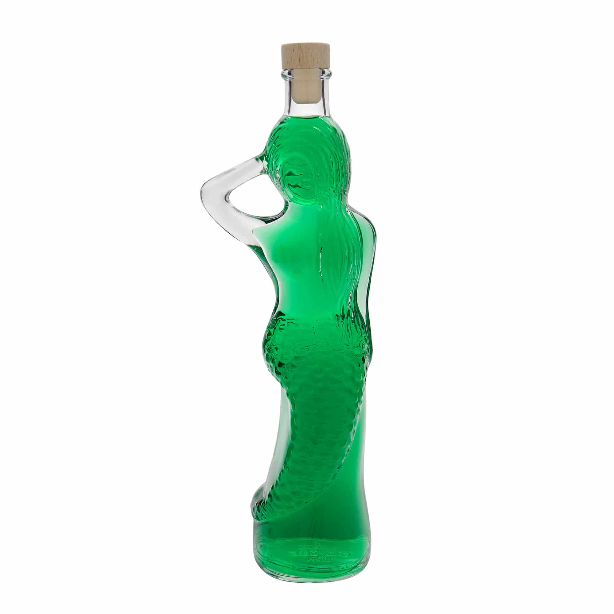 Sticlă de sticlă de 500 ml „Sirena”, gura: dop de plută