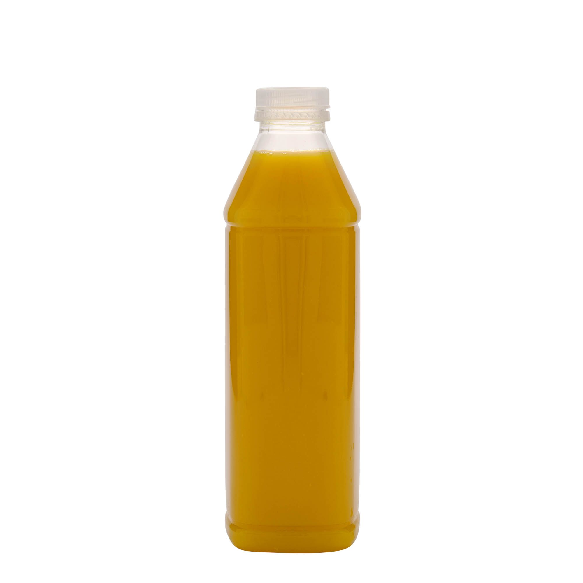 1.000 ml sticlă PET „Milk and Juice Carré”, pătrată, plastic, gât: 38 mm
