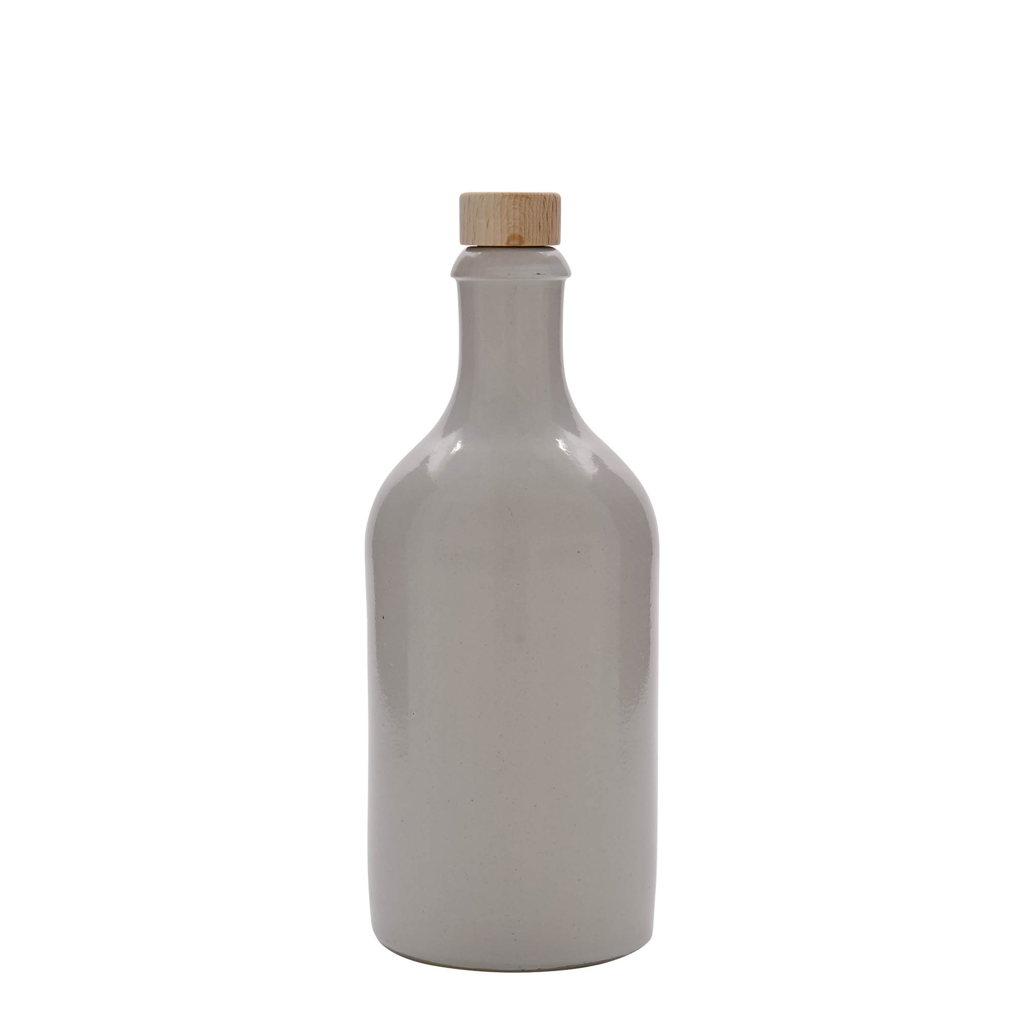 500 ml ulcior pentru lut, ceramică, alb, gură: dop de plută 500 ml ulcior pentru lut, ceramică, alb, gură: dop de plută
