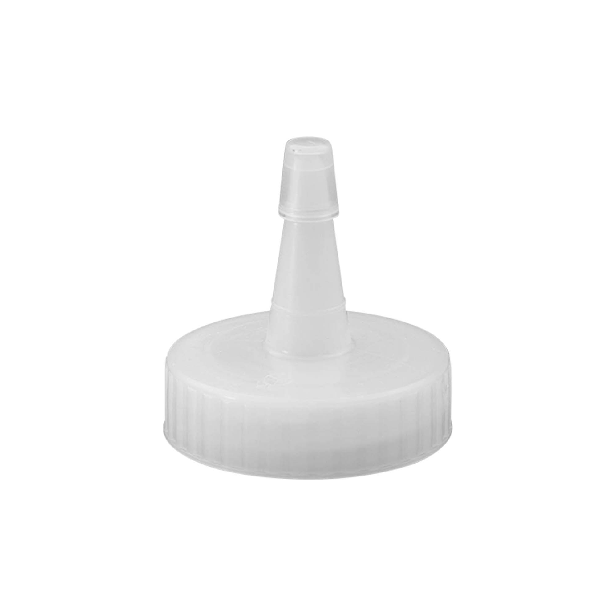 Capac cu filet pentru duză de pulverizare, plastic PP, alb, pentru deschidere: 38/400 Capac cu filet pentru duză de pulverizare, plastic PP, alb, pentru deschidere: 38/400