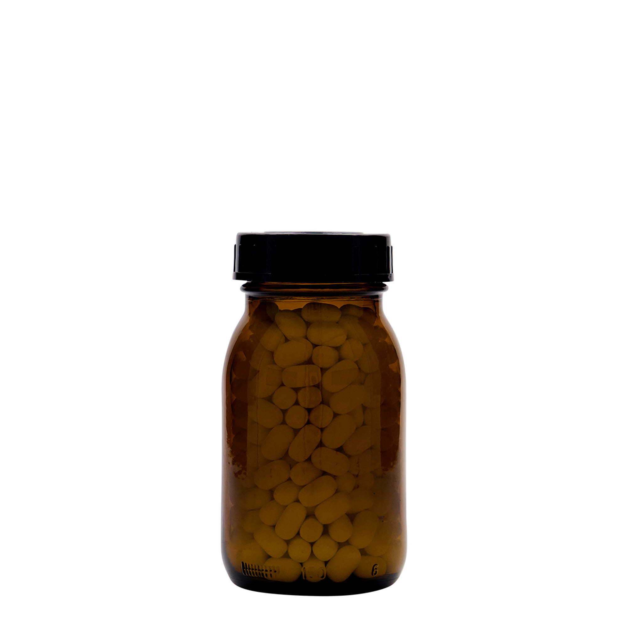 150 ml borcan cu gât larg, maro, gura: DIN 45 150 ml borcan cu gât larg, maro, gura: DIN 45