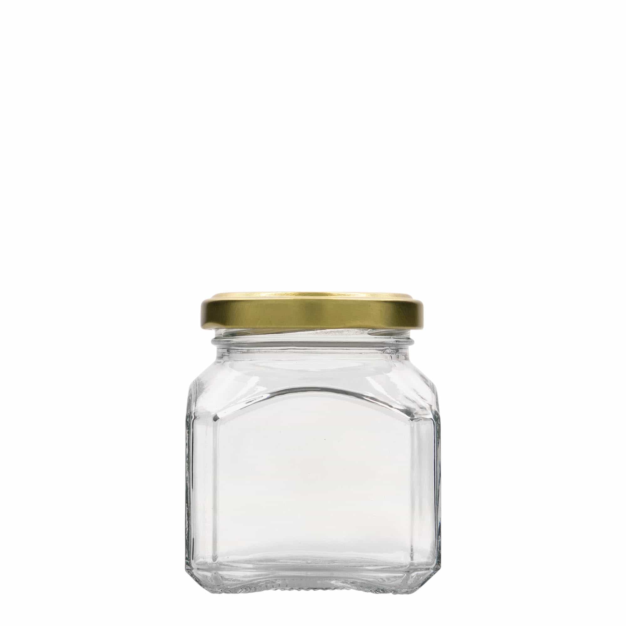 212 ml borcan pătrat 'Milano', deschidere: Twist-Off (TO 58)