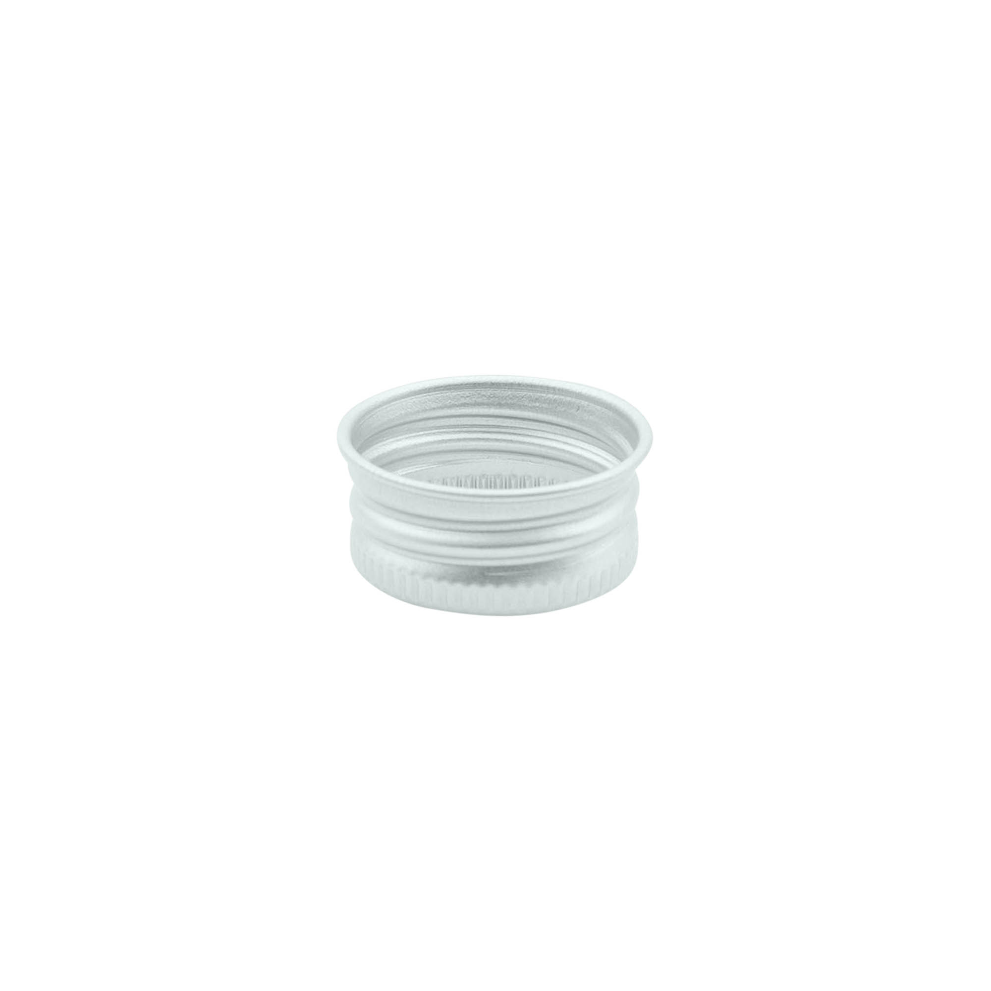 Capac cu filet, metalic, argintiu, pentru gura: 24/410 Capac cu filet, metalic, argintiu, pentru gura: 24/410